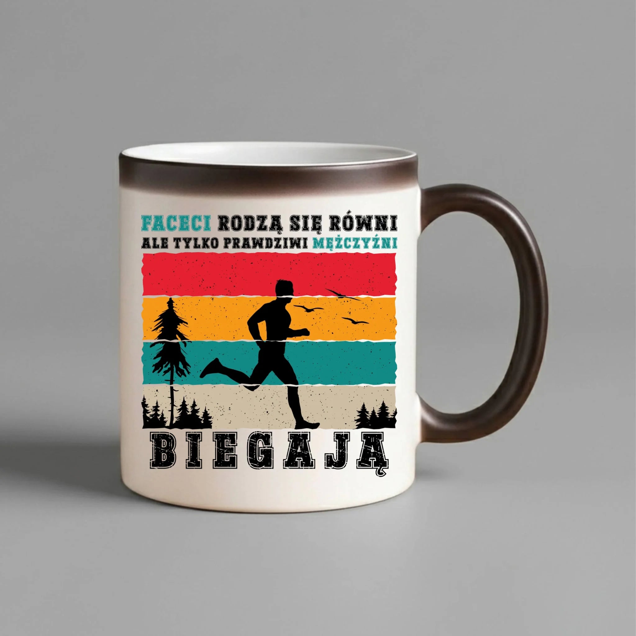 Kubek magiczny dla biegacza - Prawdziwi mężczyźni biegają HB02