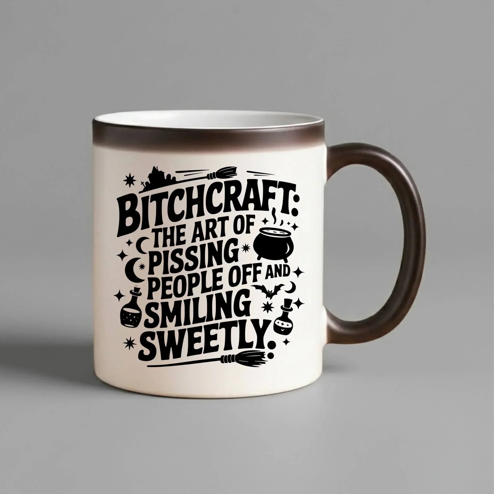 Kubek magiczny na Halloween - Bitchcraft HL25 - StoryCups.pl