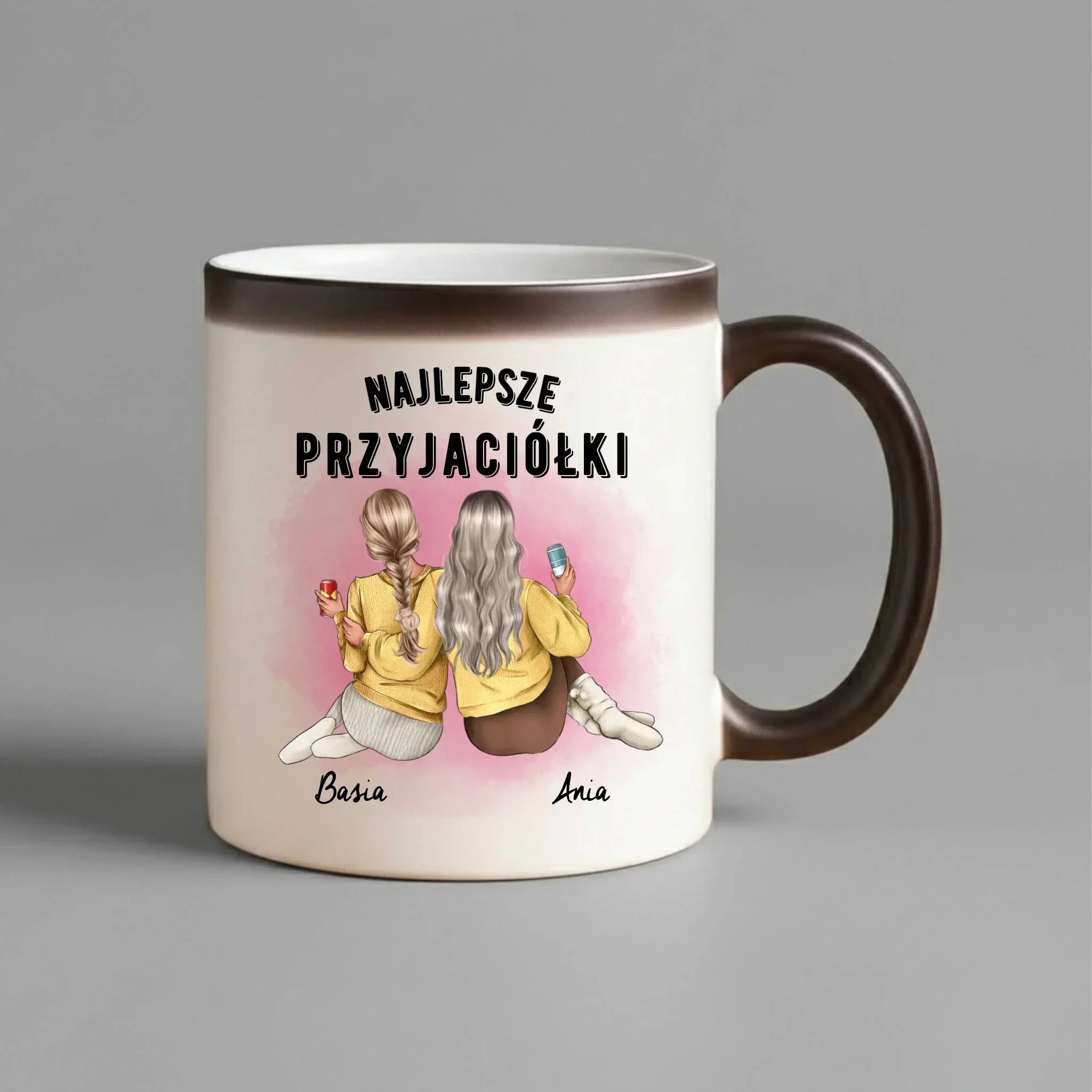 Kubek magiczny - prezent dla przyjaciółek - Najlepsze przyjaciółki 2-4 osób - personalizowany PR01 - StoryCups.pl