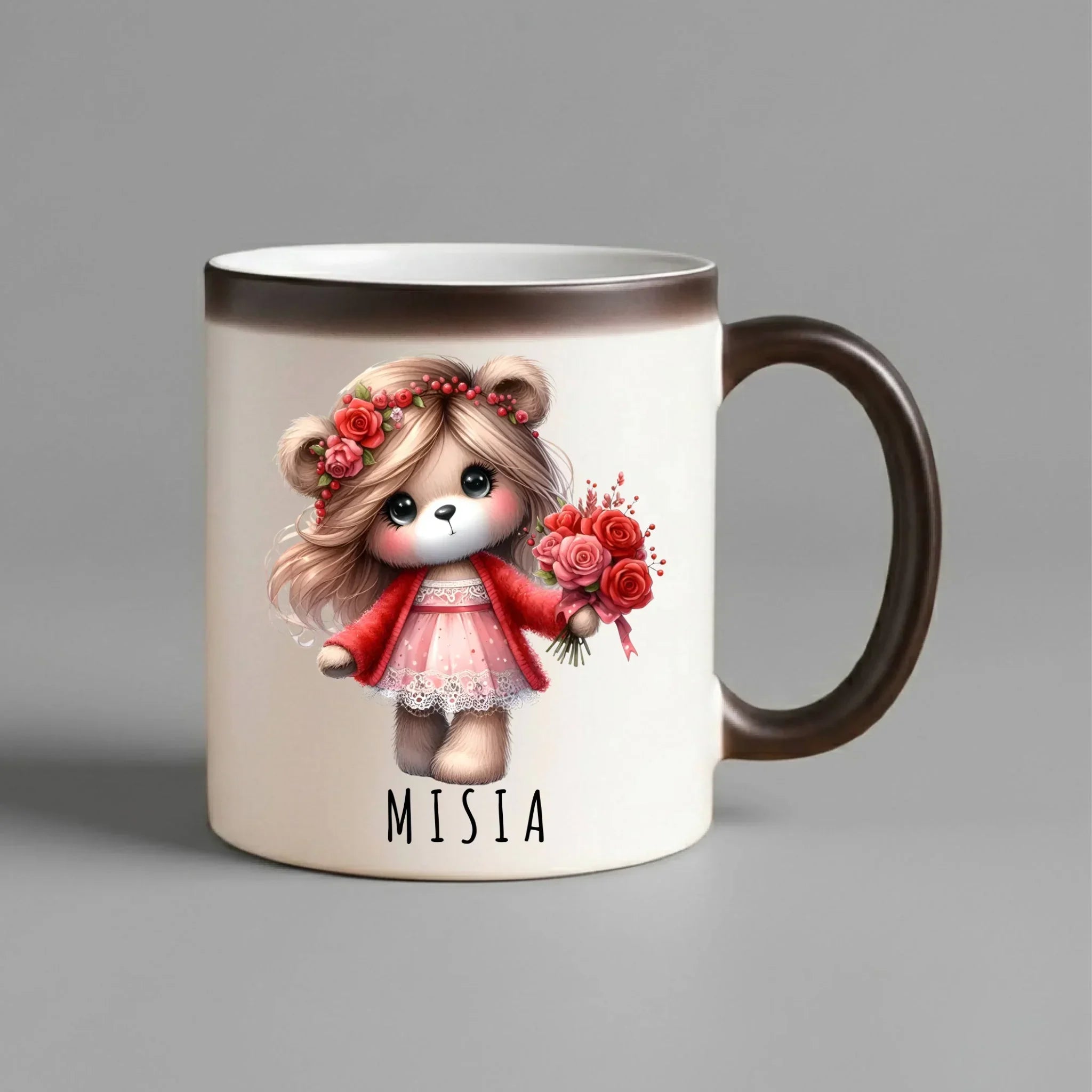 Kubek magiczny dla dziewczyny - Misia W35 - StoryCups.pl