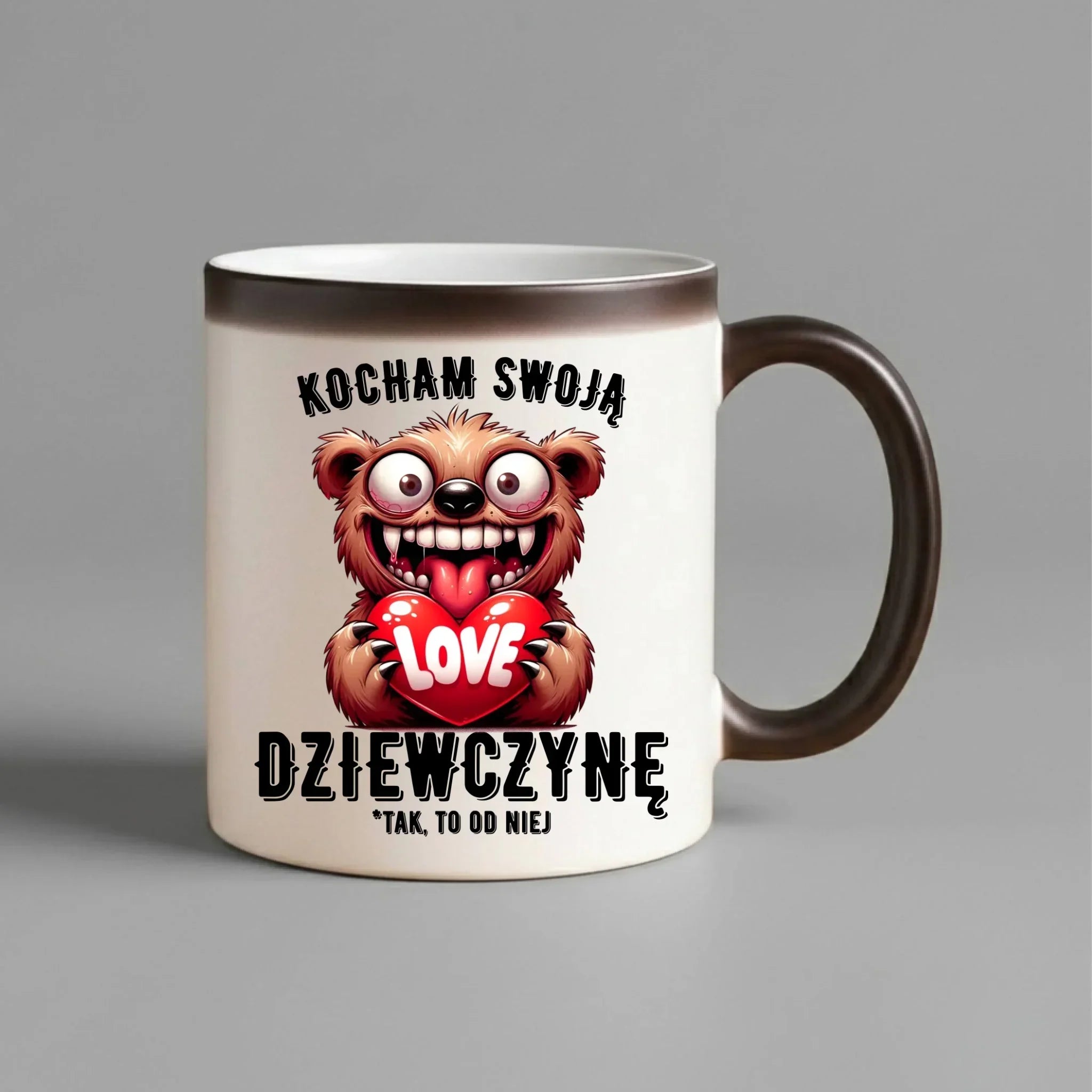 Kubek magiczny dla chłopaka - Kocham swoją dziewczynę W30 - StoryCups.pl