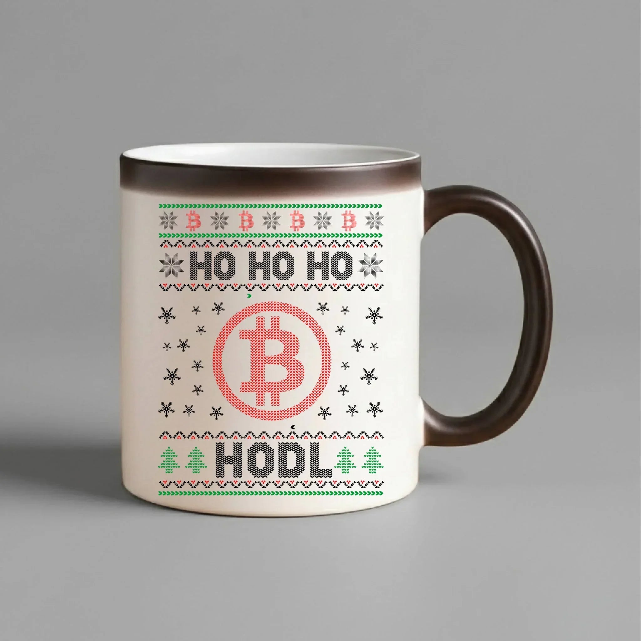 Kubek magiczny świąteczny - Bitcoin - Ho Ho hodl BN103 - StoryCups.pl