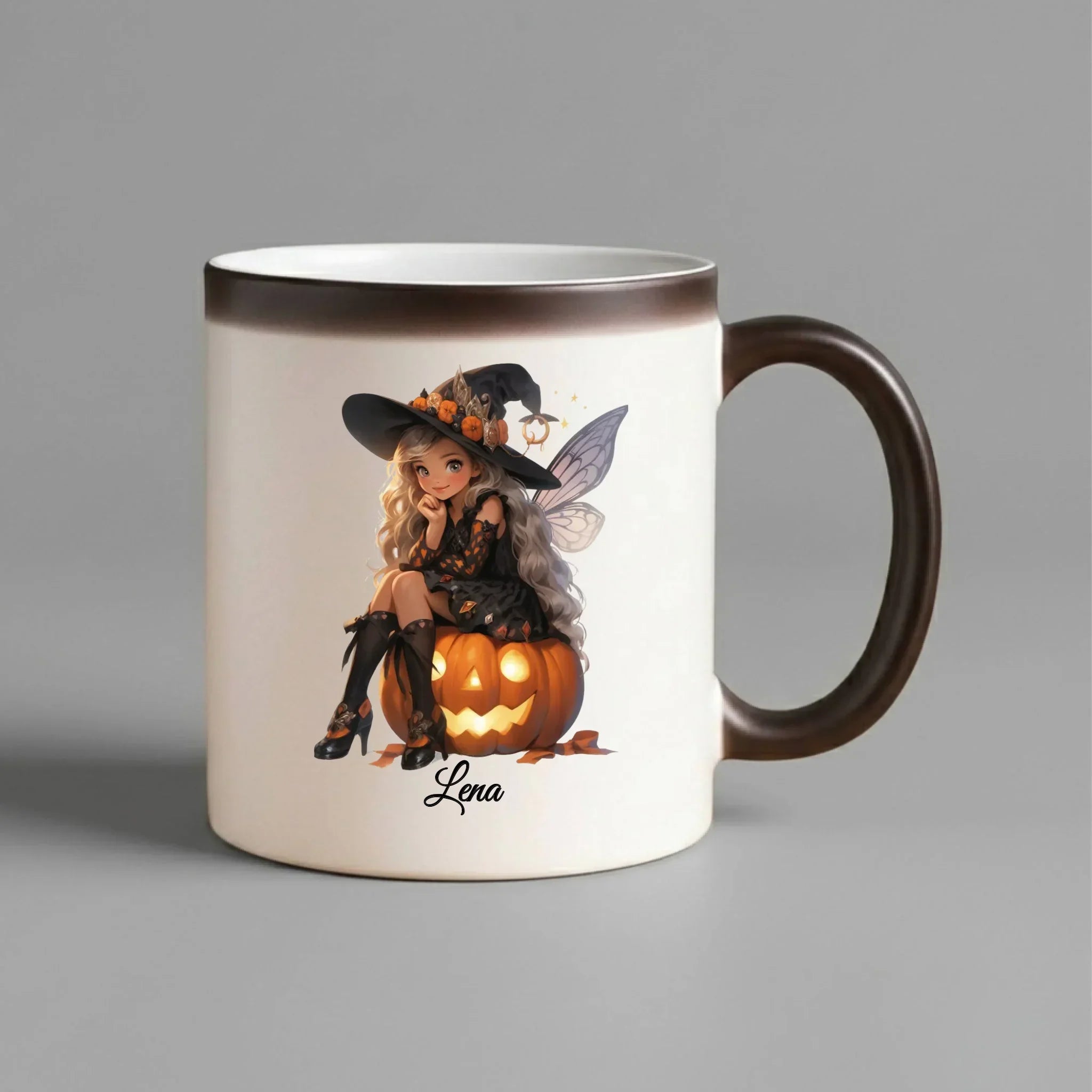 Kubek magiczny na Halloween - Wróżka - wybierz postać - personalizowany HL02 - StoryCups.pl