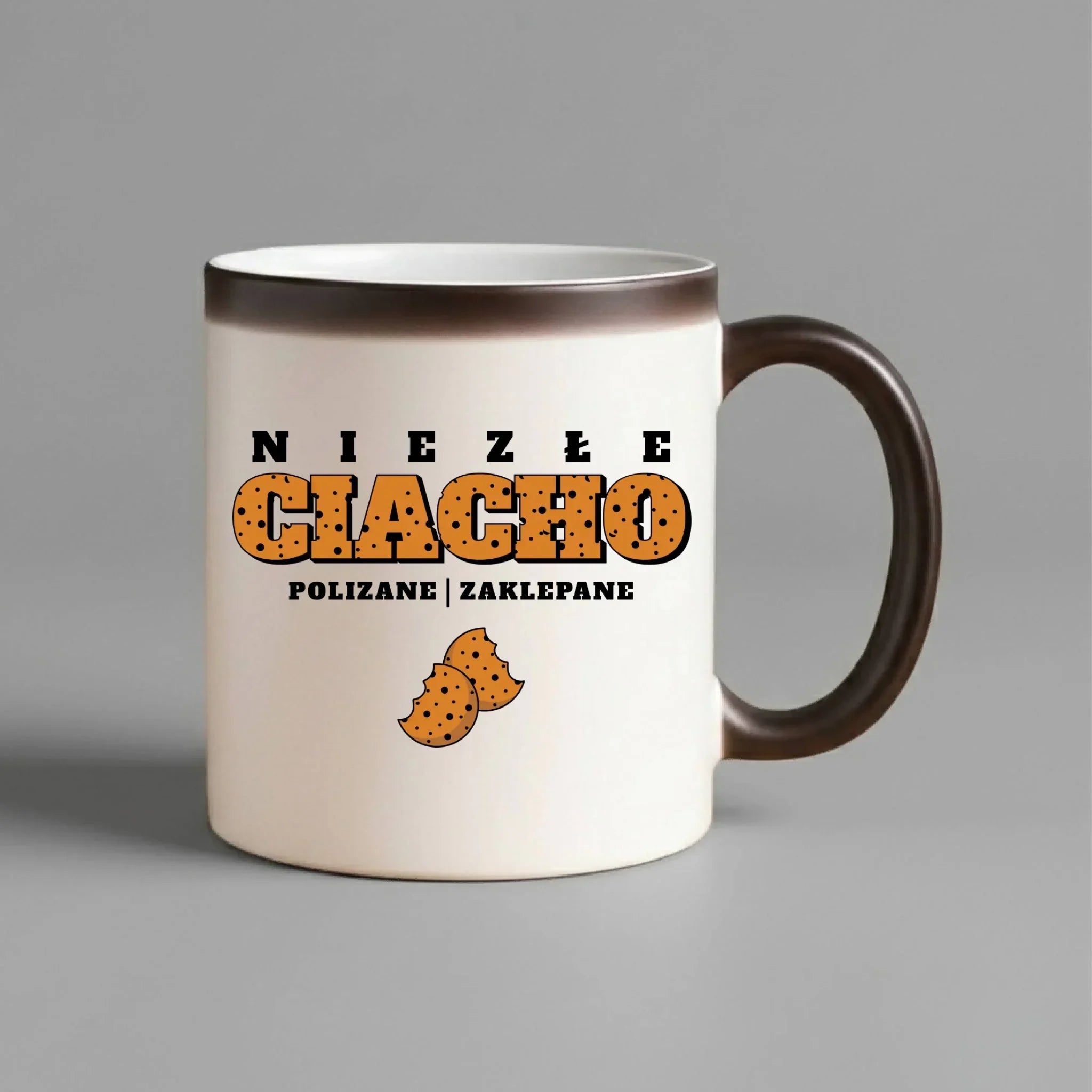 Kubek magiczny - prezent dla chłopaka męża - Niezłe ciacho polizane zaklepane DCH30 - StoryCups.pl