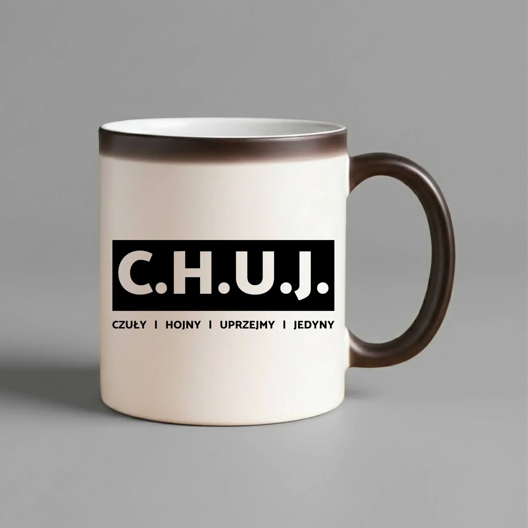 Kubek magiczny - prezent dla kolegi na Dzień Chłopaka przyjaciela - C.H.U.J. - bez cenzury DCH12 - StoryCups.pl