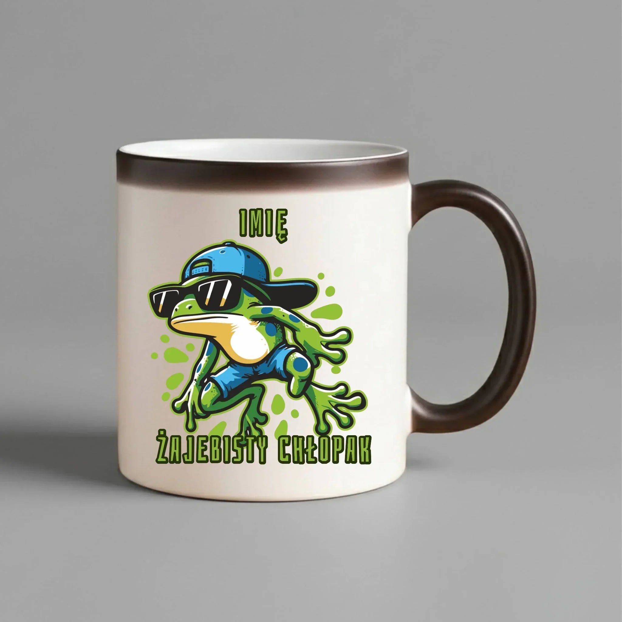 Kubek magiczny - Żajebisty Chłopak prezent na Dzień Chłopaka - personalizowany DCH02 - StoryCups.pl