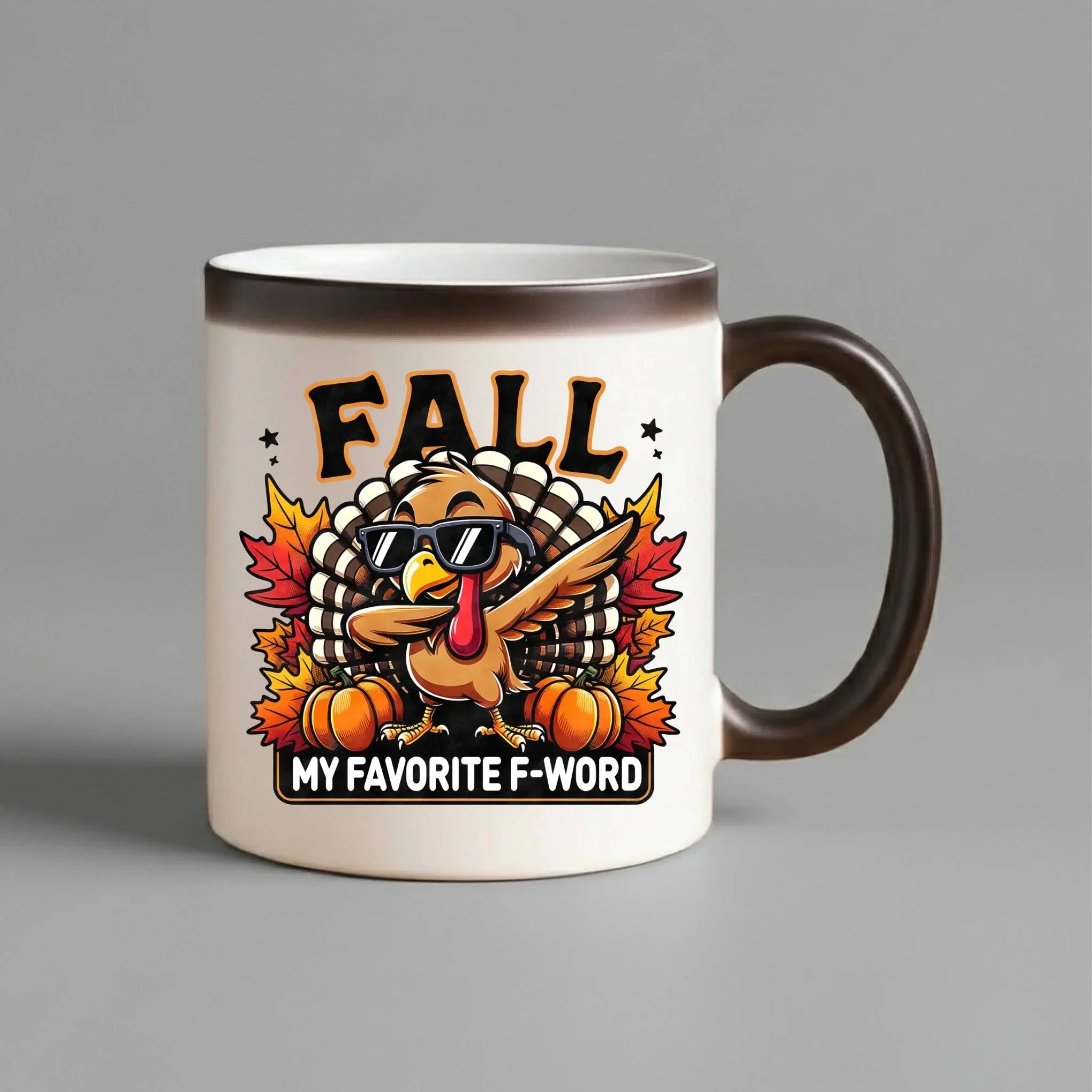 Kubek magiczny jesienny - FALL my favorite F-word JS11 - StoryCups.pl