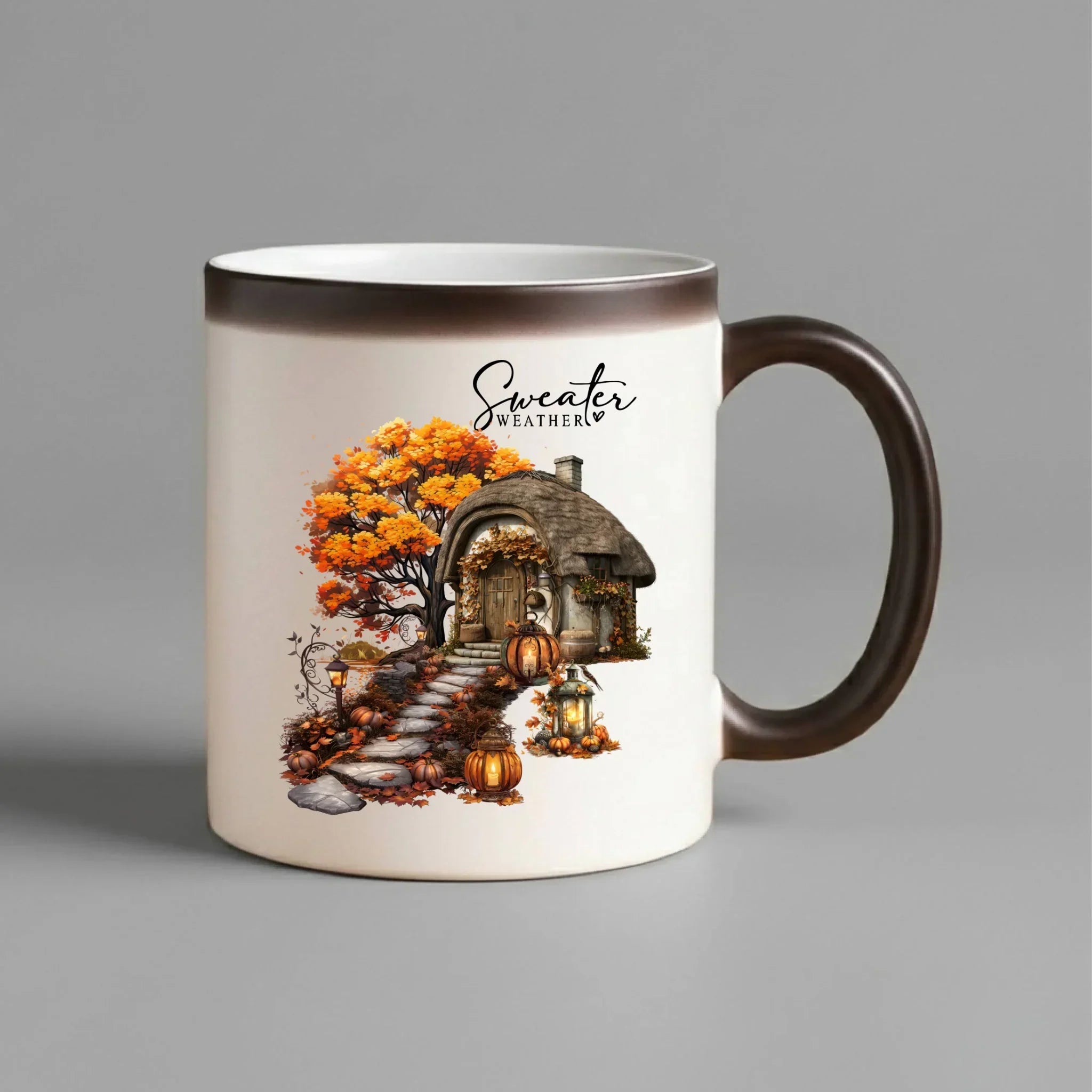 Kubek magiczny jesienny - Sweater weather JS15 - StoryCups.pl