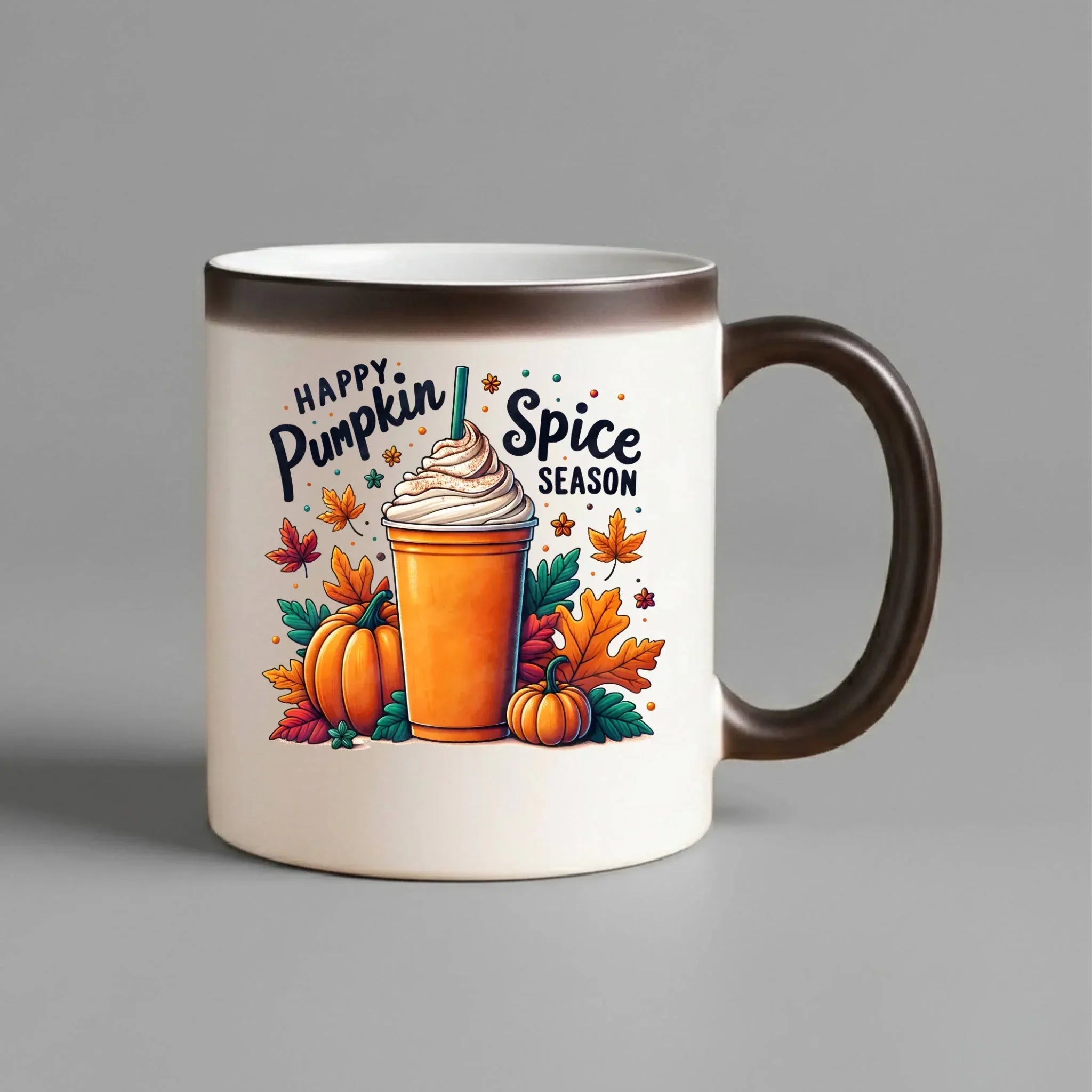 Kubek magiczny jesienny - Pumpkin Spice - kawa dyniowa JS02 - StoryCups.pl