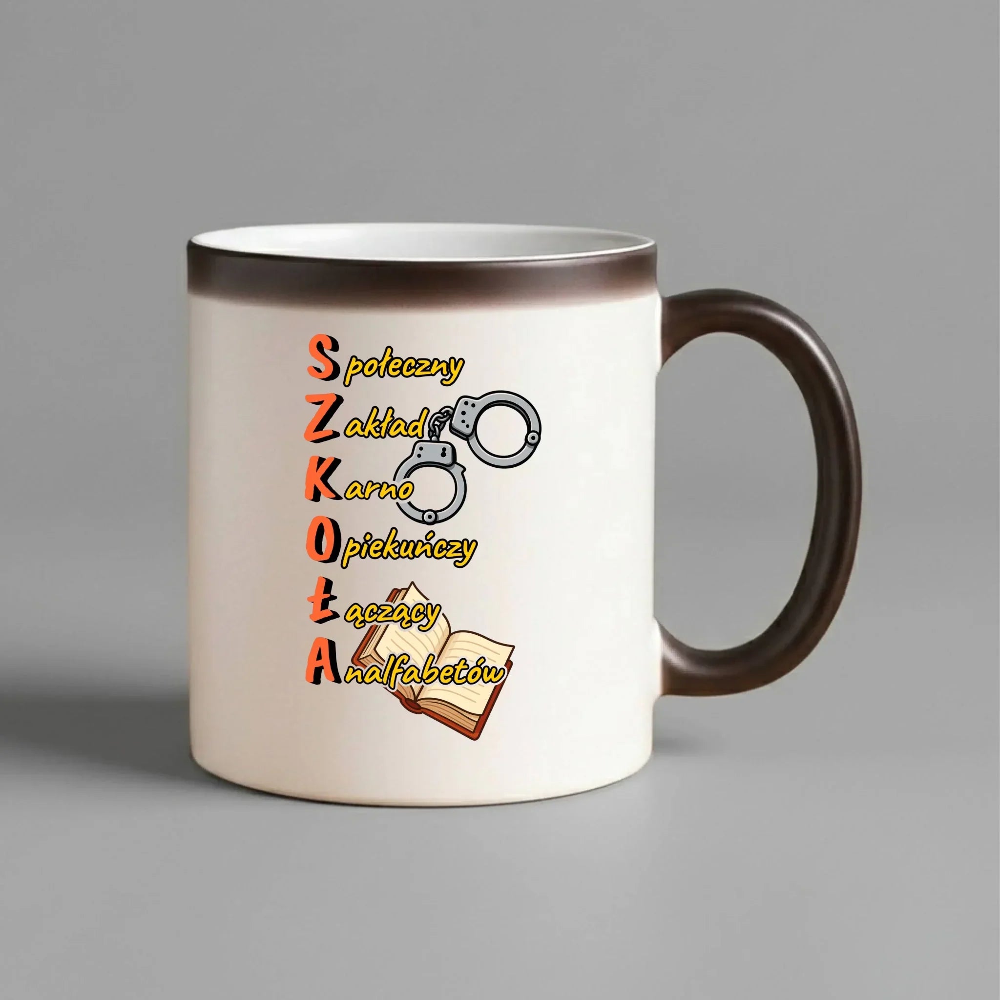 Kubek magiczny do szkoły - S.Z.K.O.Ł.A. Zakład Karno Opiekuńczy SZ17 - StoryCups.pl