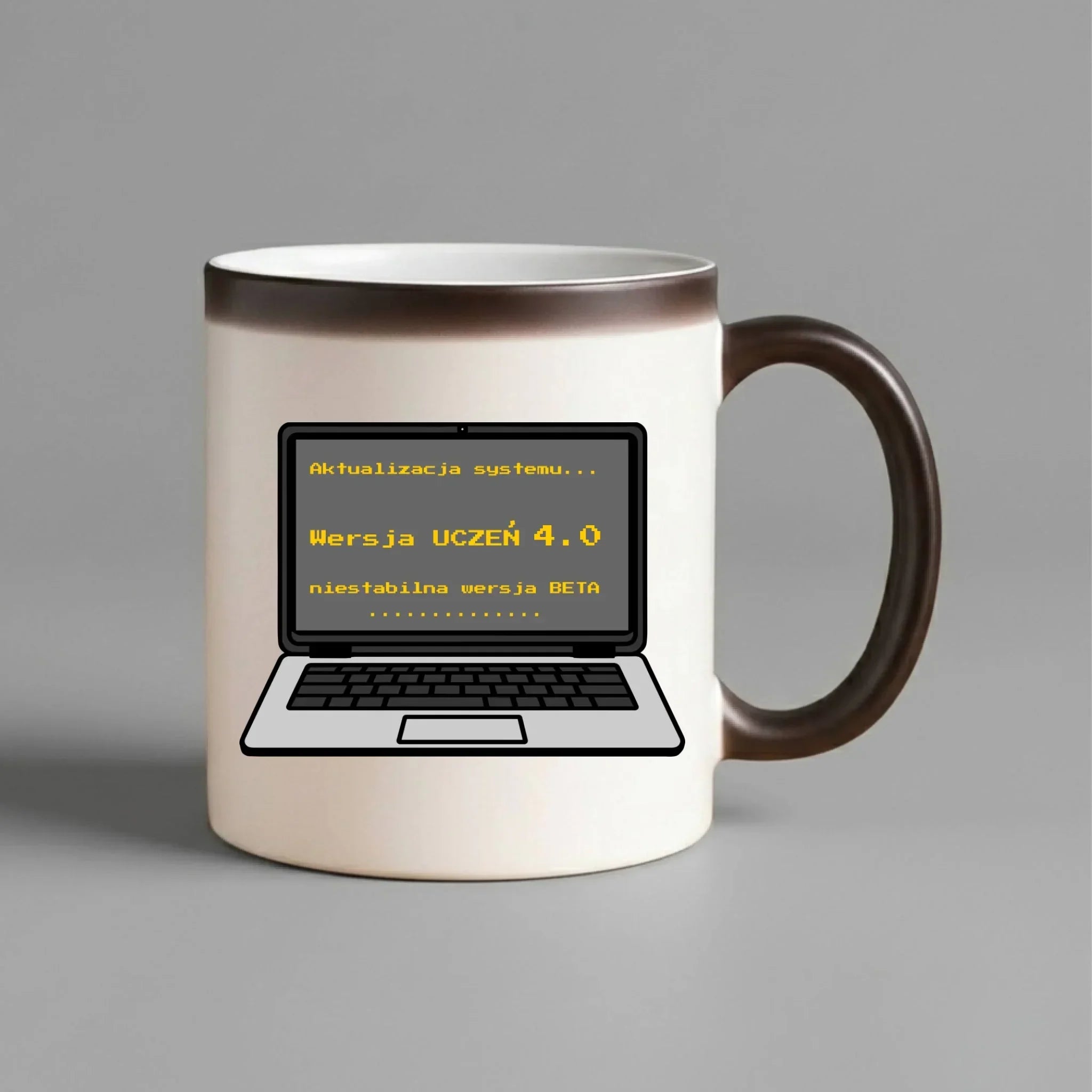 Kubek magiczny dla ucznia - Aktualizacja systemu - powrót do szkoły - personalizowany SZ16 - StoryCups.pl