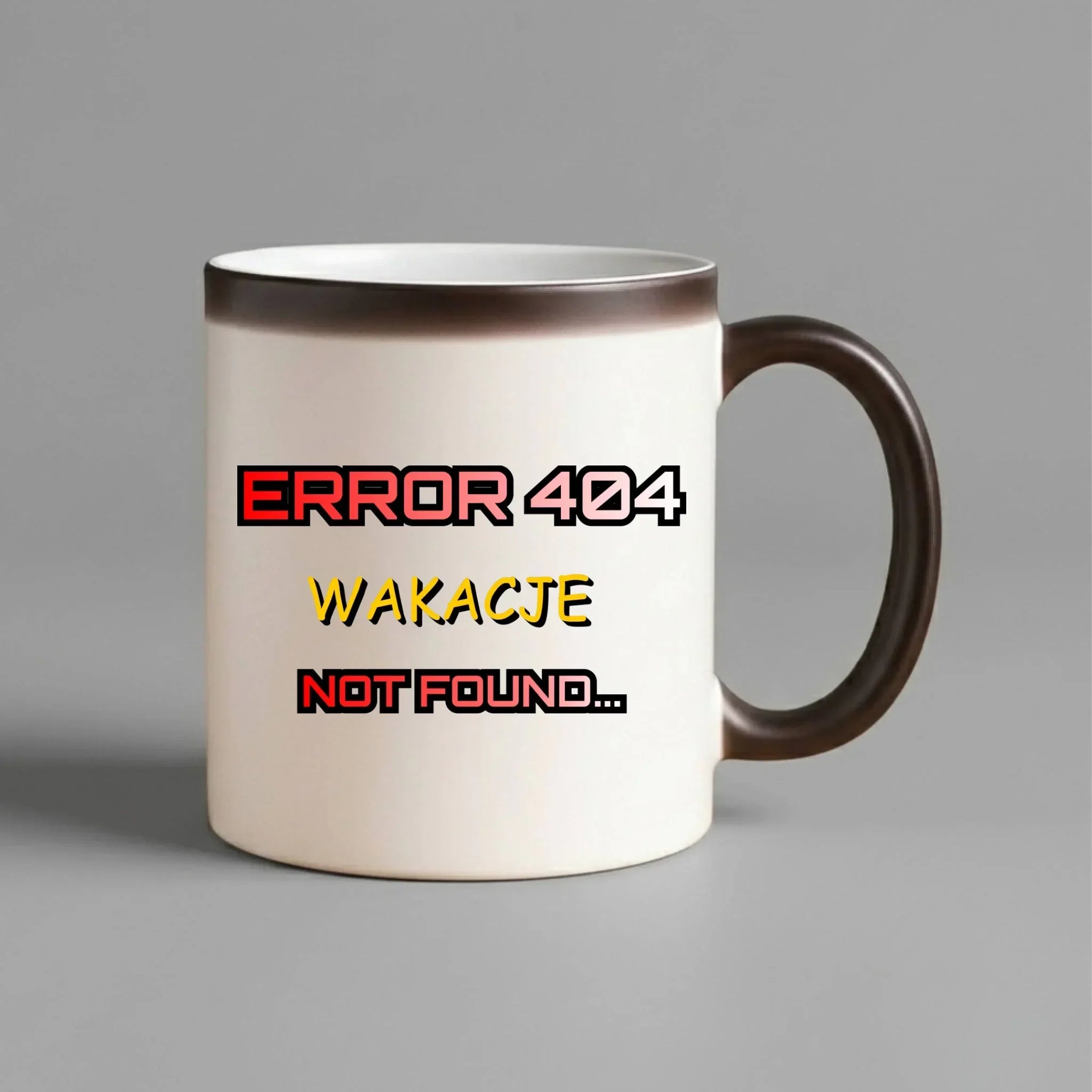 Kubek magiczny szkolny - Error 404 - śmieszny SZ15 - StoryCups.pl