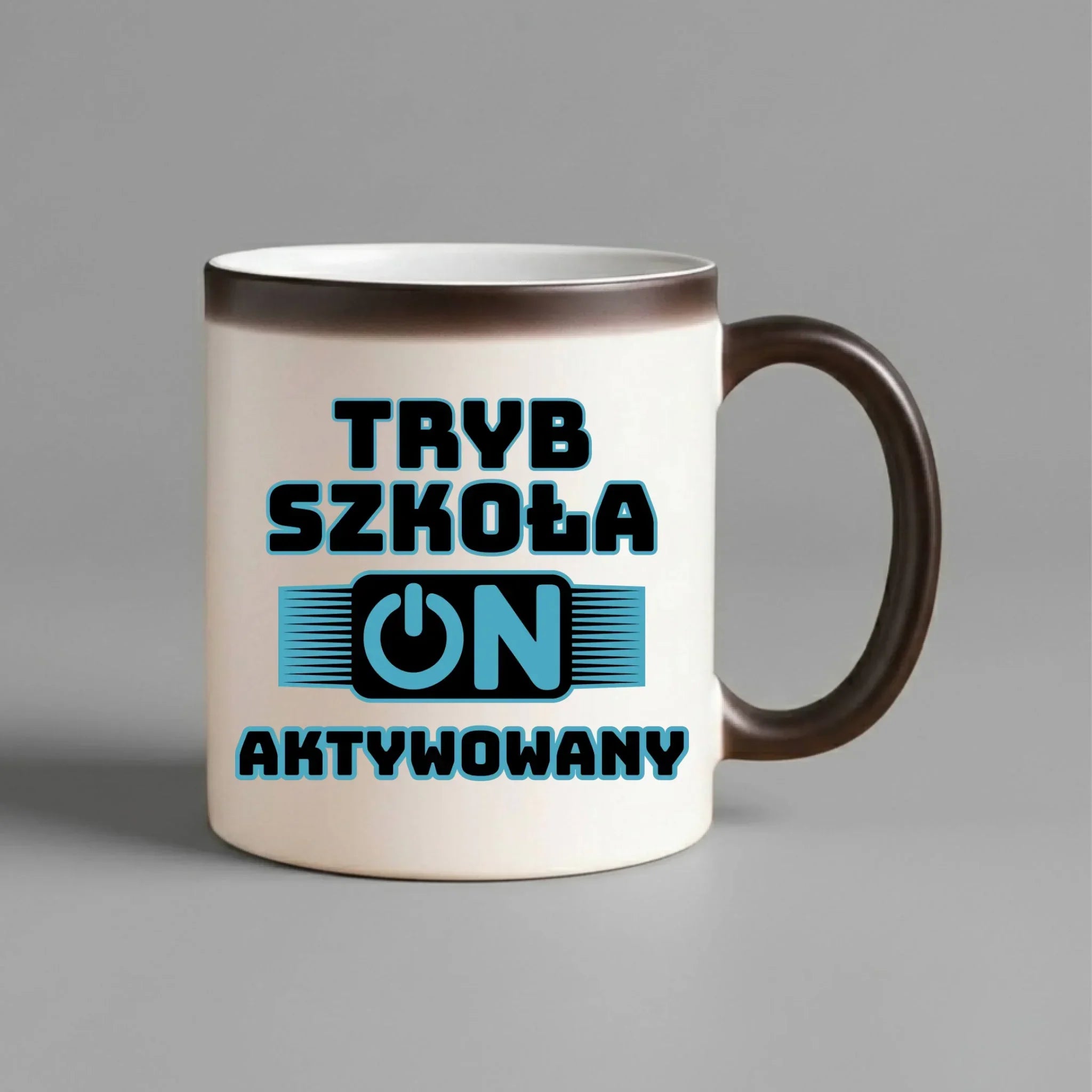 Kubek magiczny szkolny Tryb szkoła aktywowany SZ11 - StoryCups.pl
