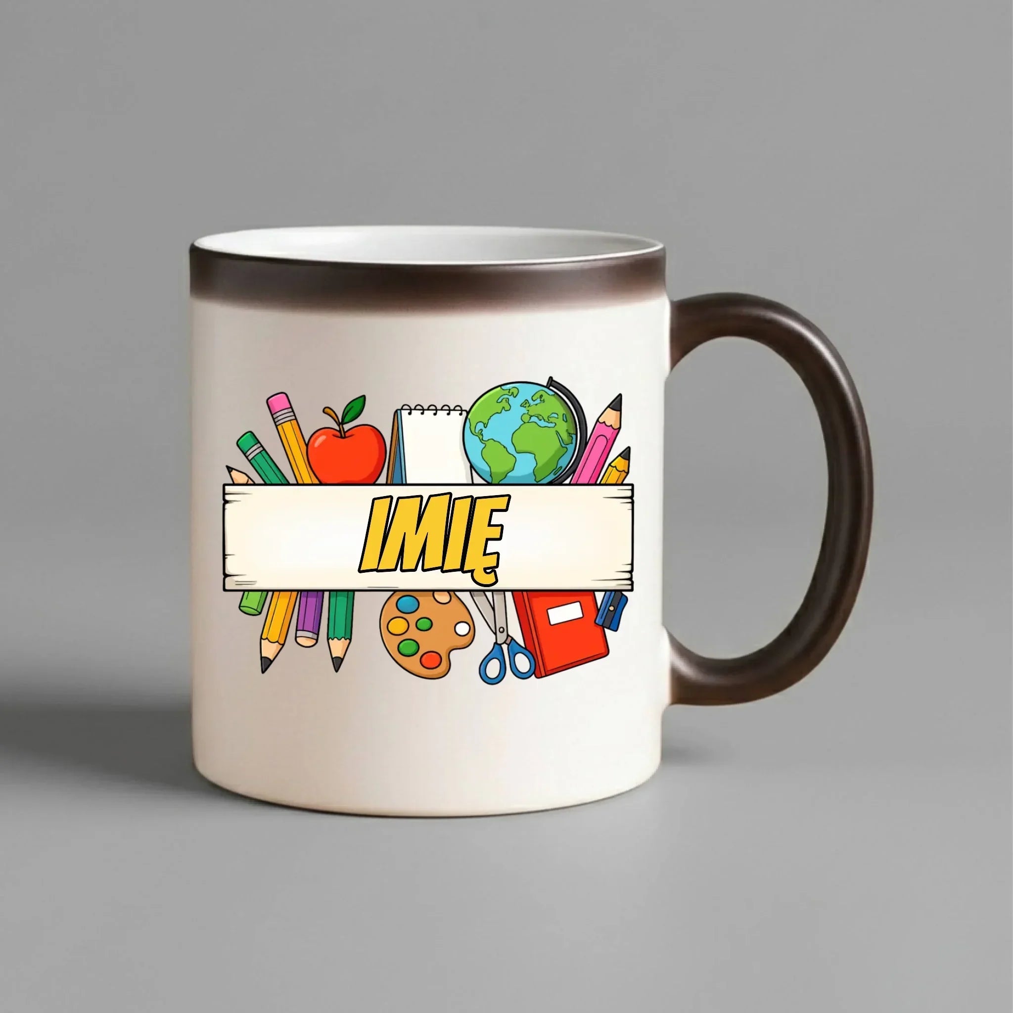 Kubek magiczny szkolny z imieniem SZ10 - StoryCups.pl