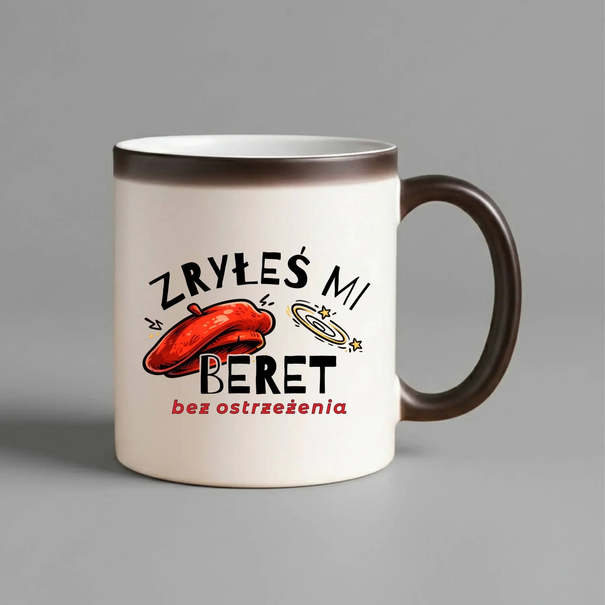Kubek magiczny dla faceta - Zryłeś mi beret DCH34 - StoryCups.pl