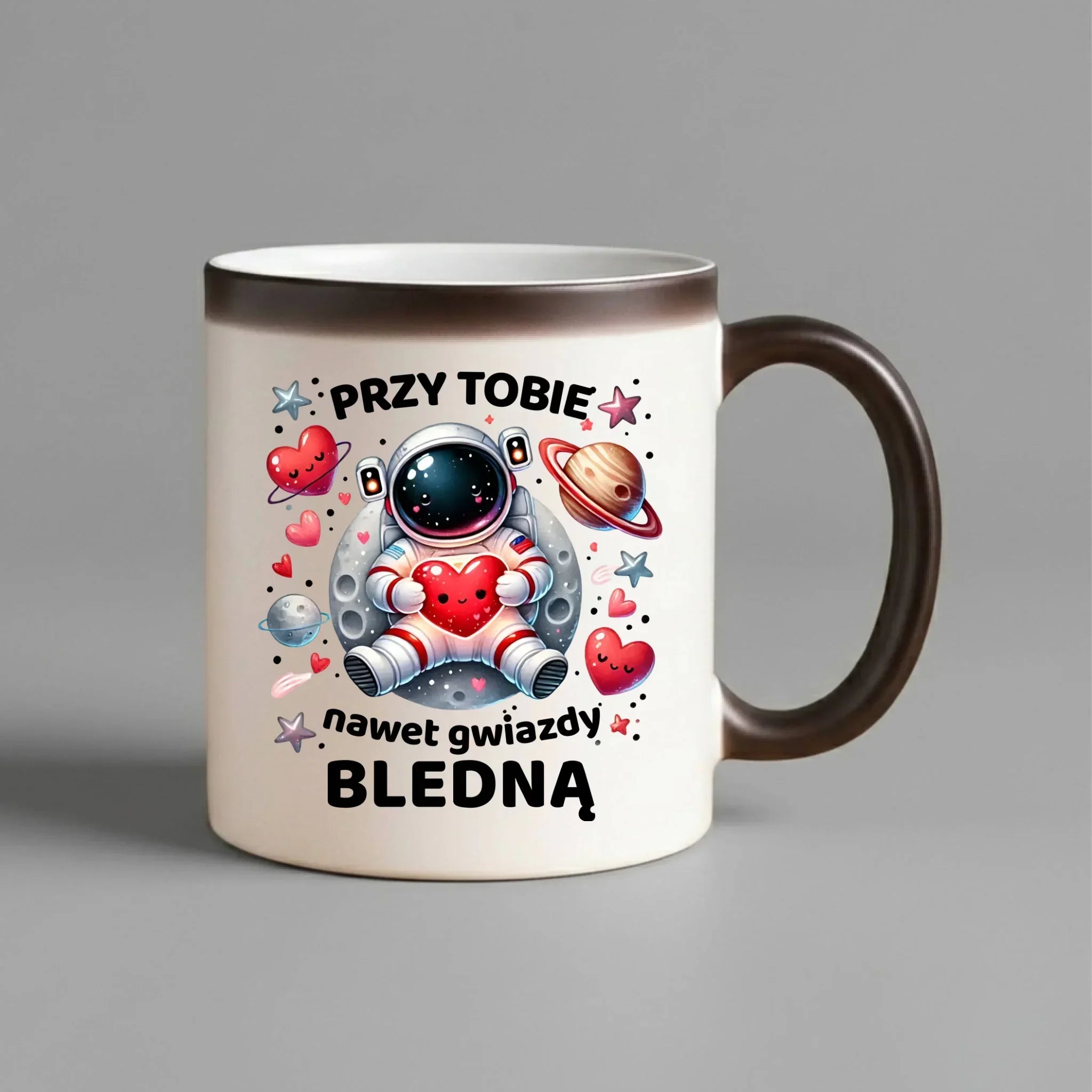 Kubek magiczny dla par - Przy Tobie nawet gwiazdy bledną W57 - StoryCups.pl