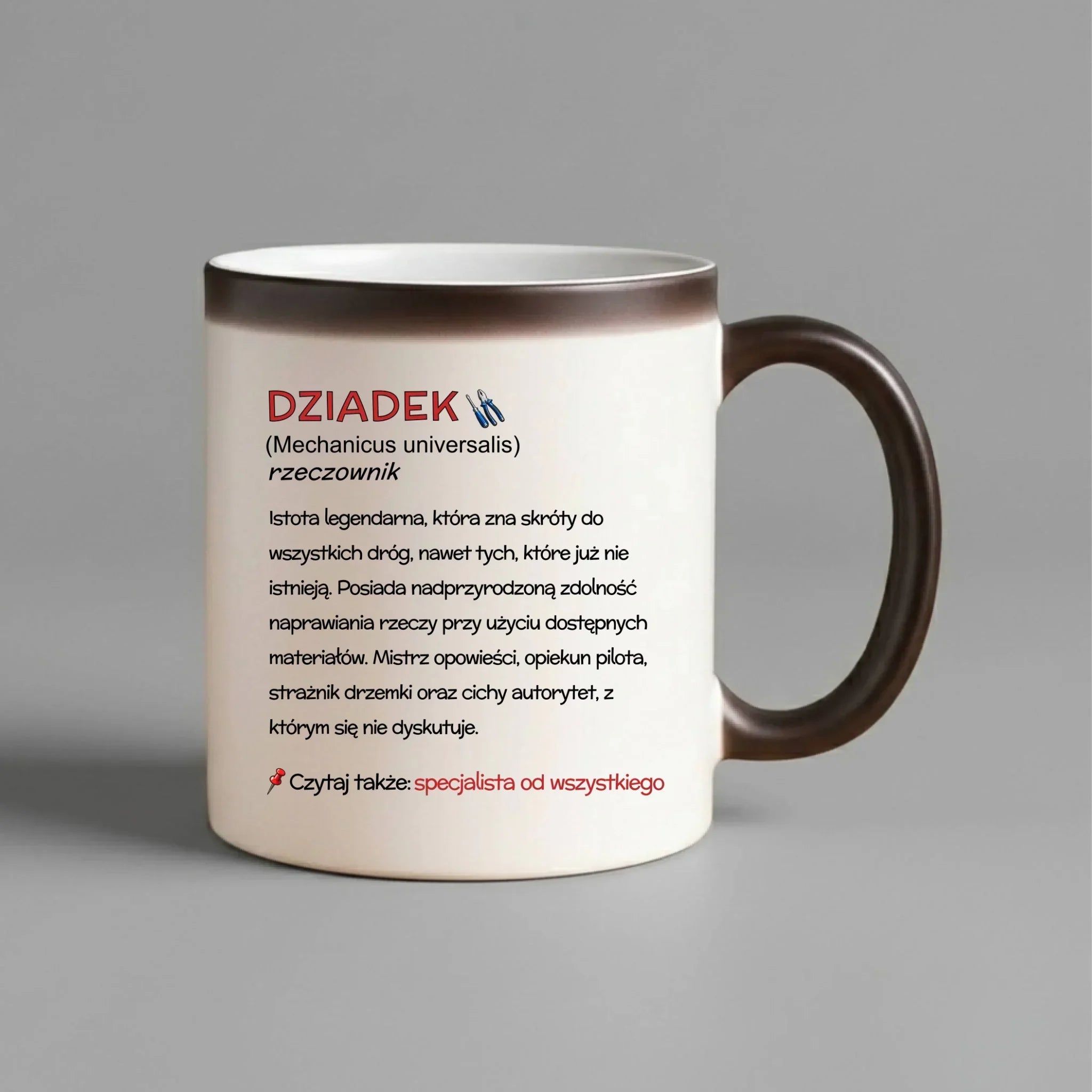 Kubek magiczny dla dziadka - Dziadek śmieszna definicja D43 - StoryCups.pl