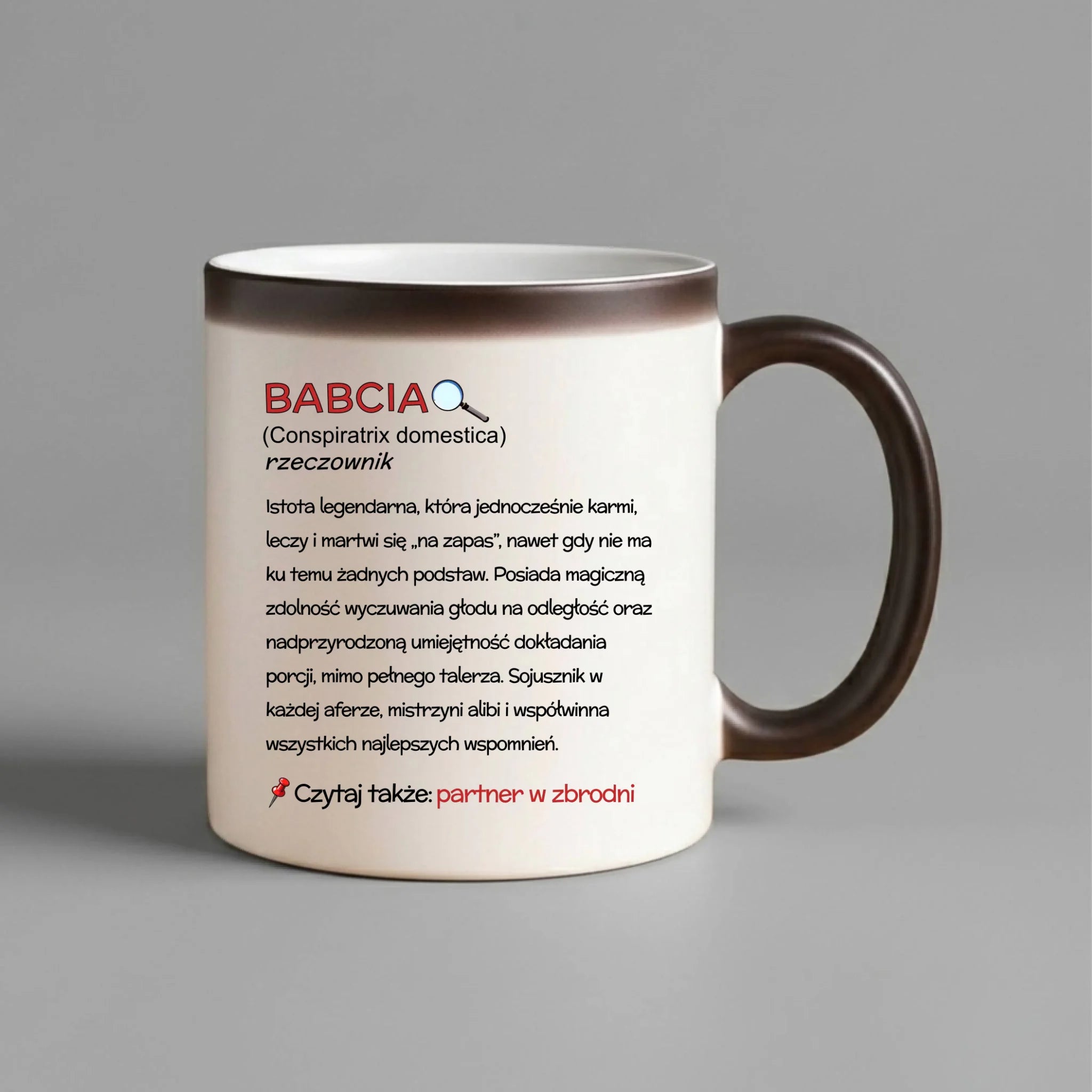 Kubek magiczny dla babci - Babcia śmieszna definicja B35