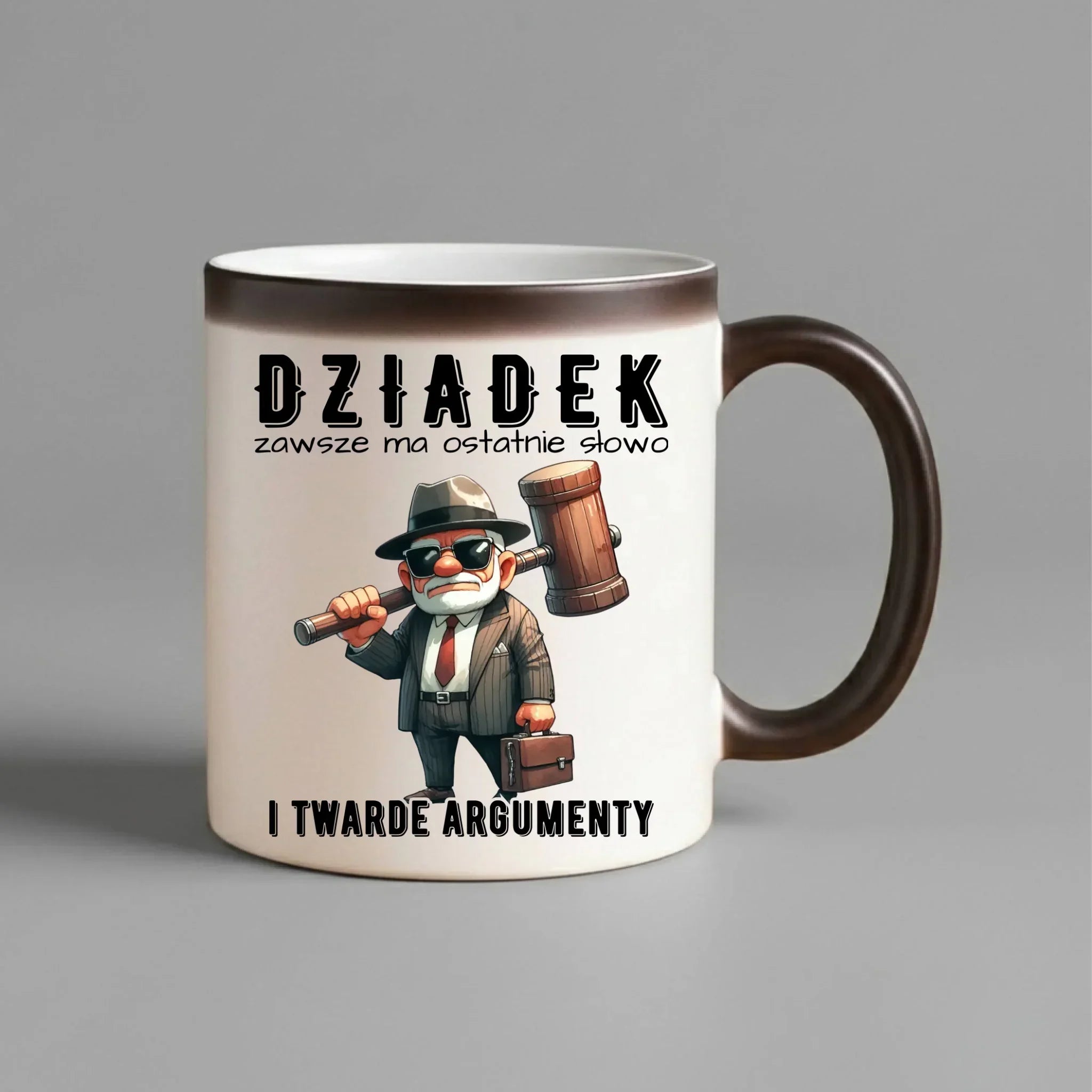 Kubek magiczny dla dziadka - Dziadek zawsze ma ostatnie słowo D40 - StoryCups.pl