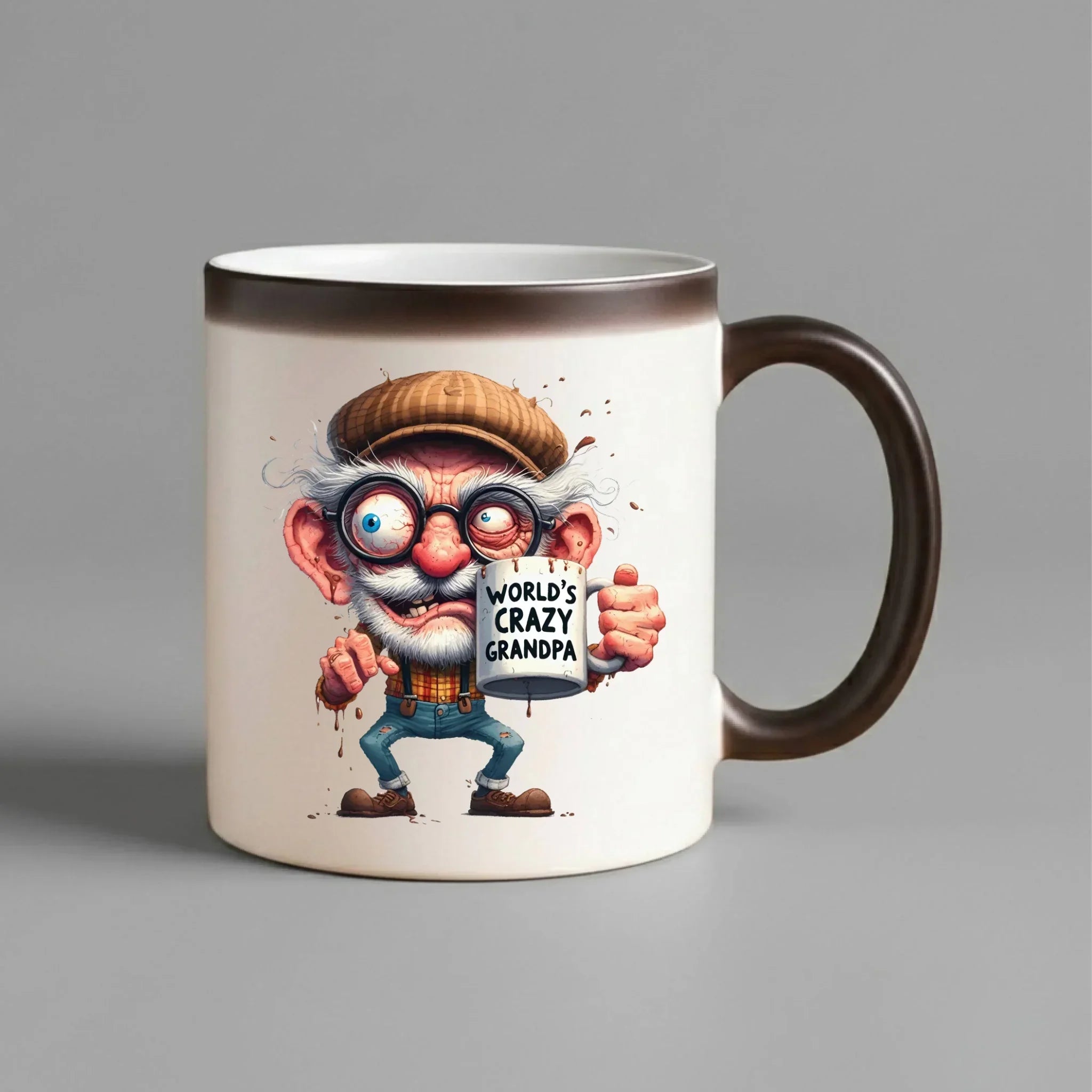 Kubek magiczny dla dziadka - Crazy grandpa D38 - StoryCups.pl