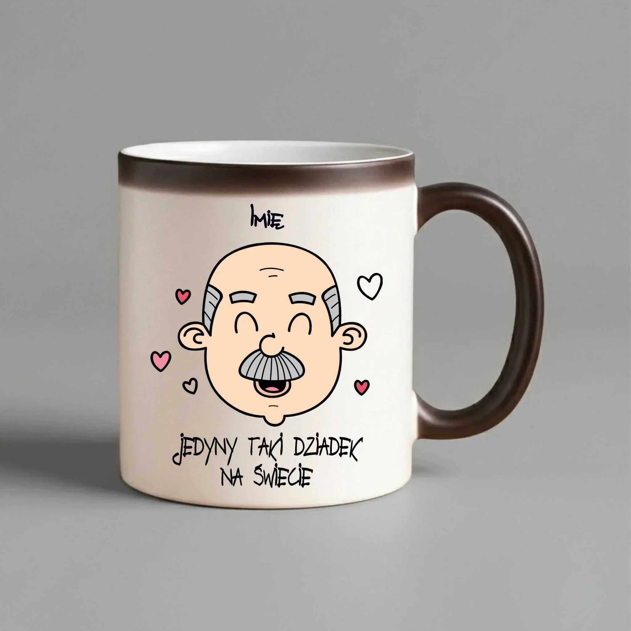 Kubek magiczny dla dziadka - Jedyny taki dziadek na świecie - personalizowany D15 - StoryCups.pl