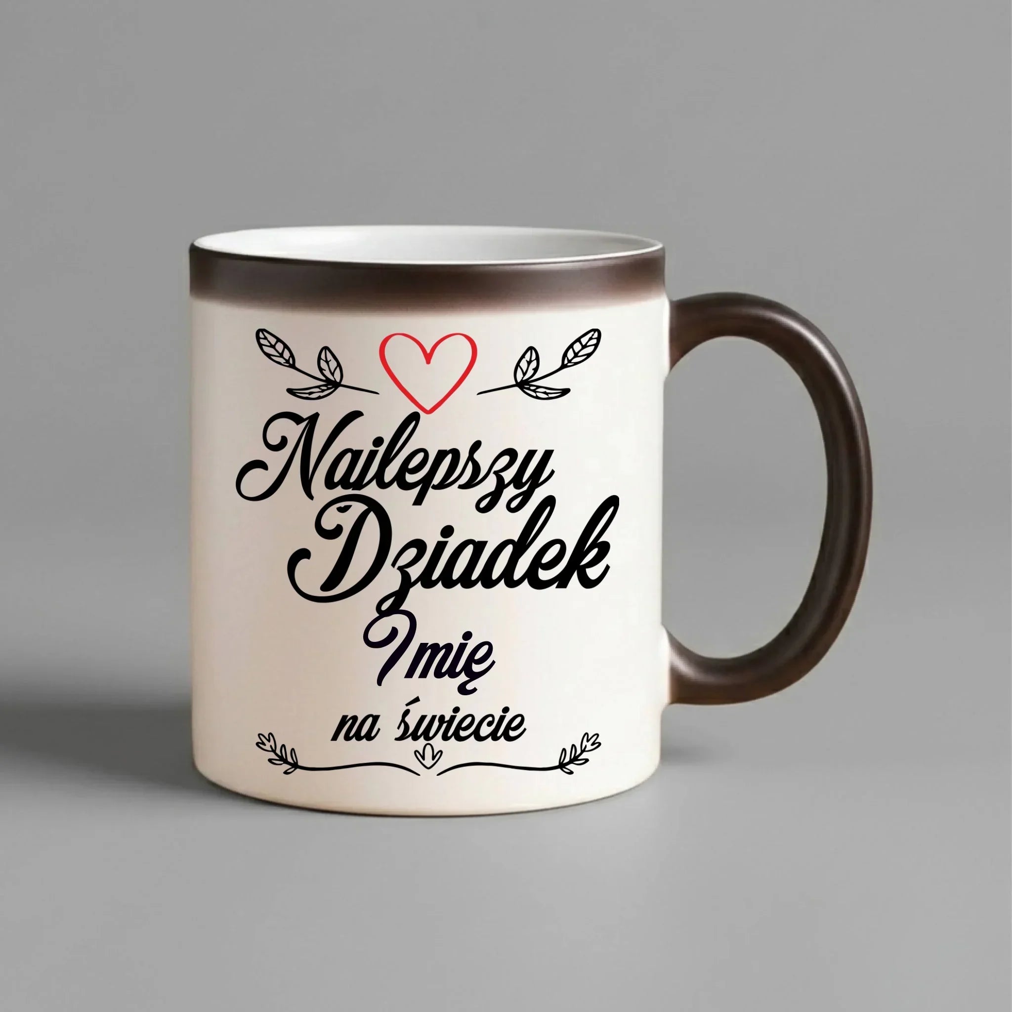Kubek magiczny dla dziadka - Najlepszy dziadek na Świecie - personalizowany D12 - StoryCups.pl