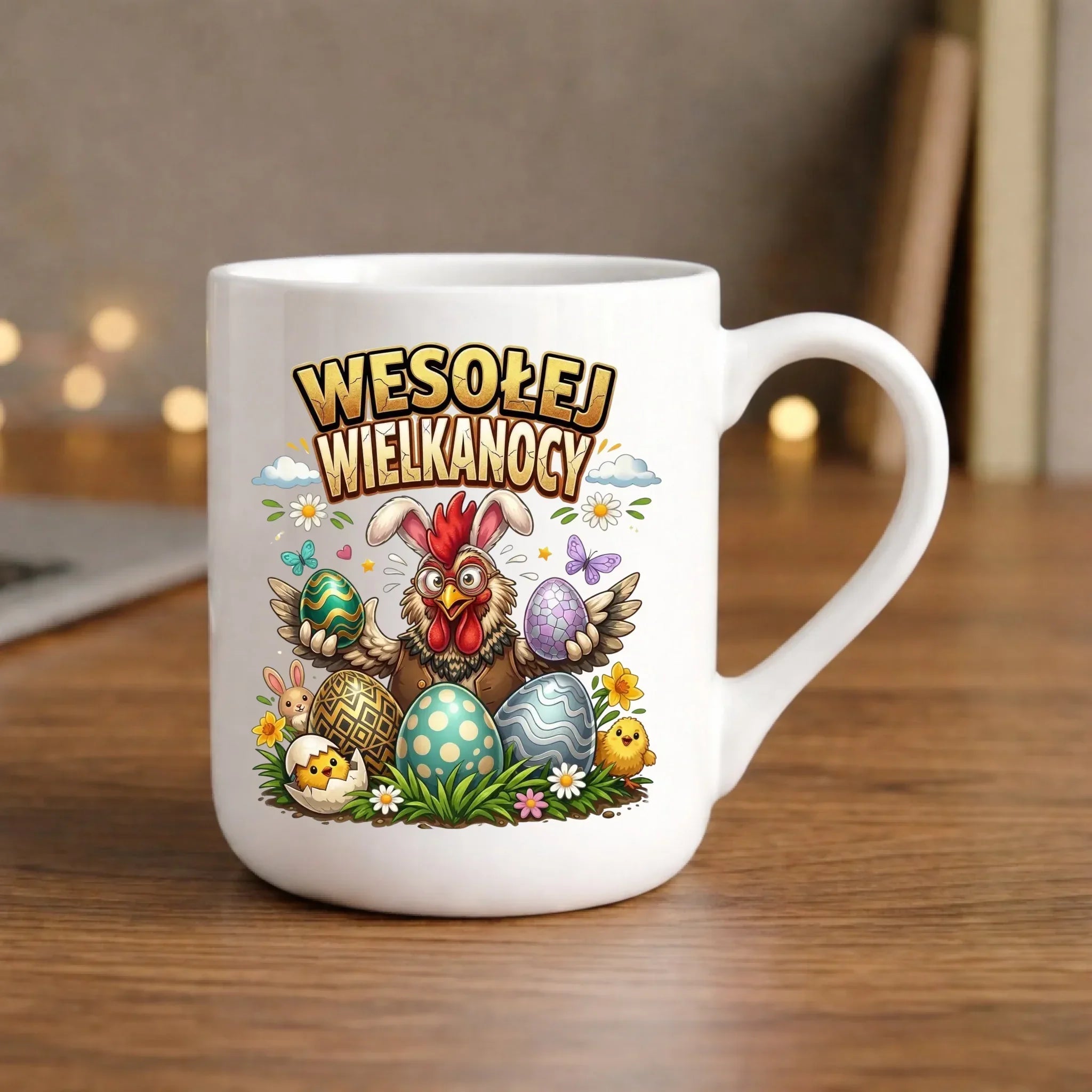 Kubek elegant wielkanocny - Wesołej Wielkanocy WN20 - StoryCups.pl