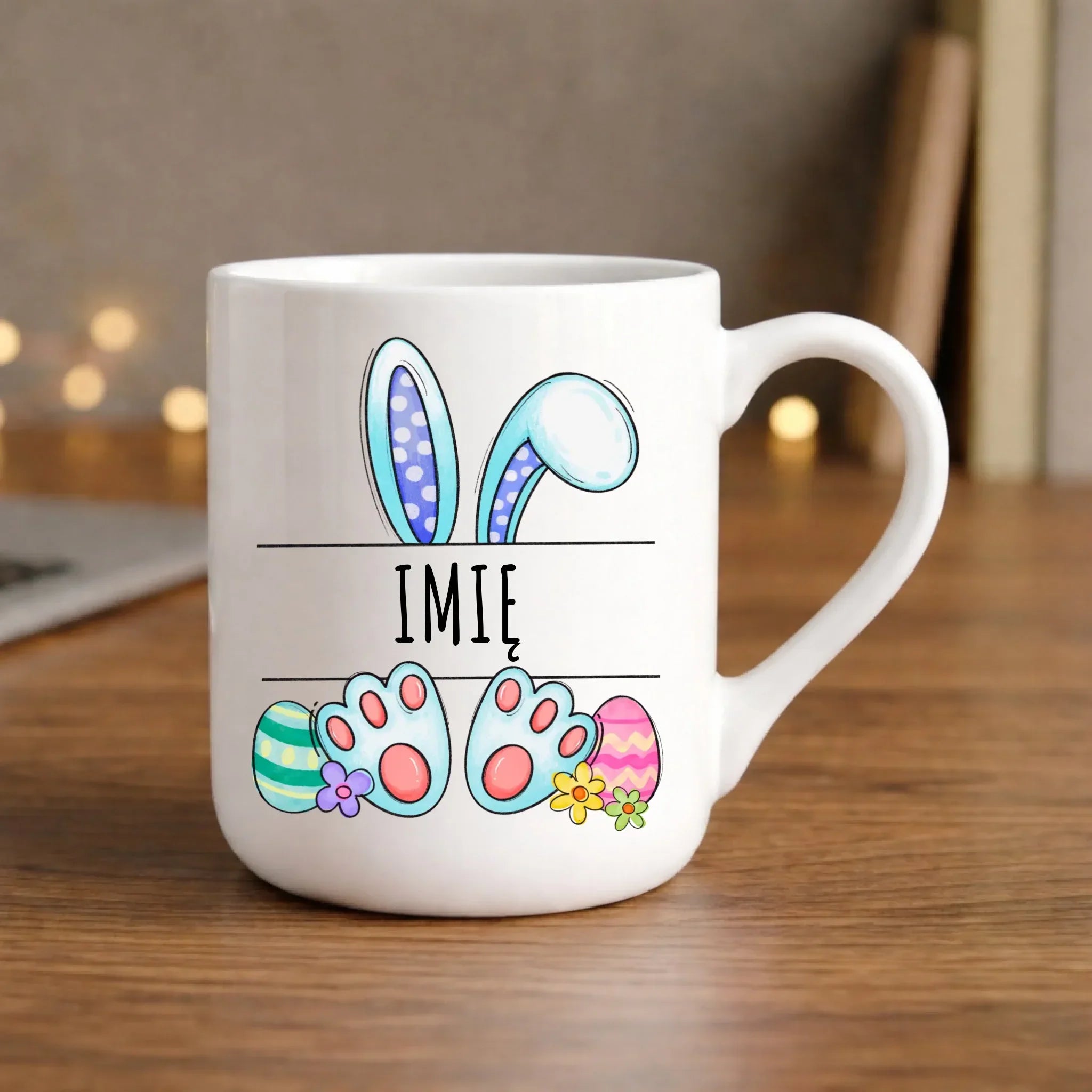 Kubek elegant dla dziecka na Wielkanoc - Zajączek - personalizowany WN14 - StoryCups.pl