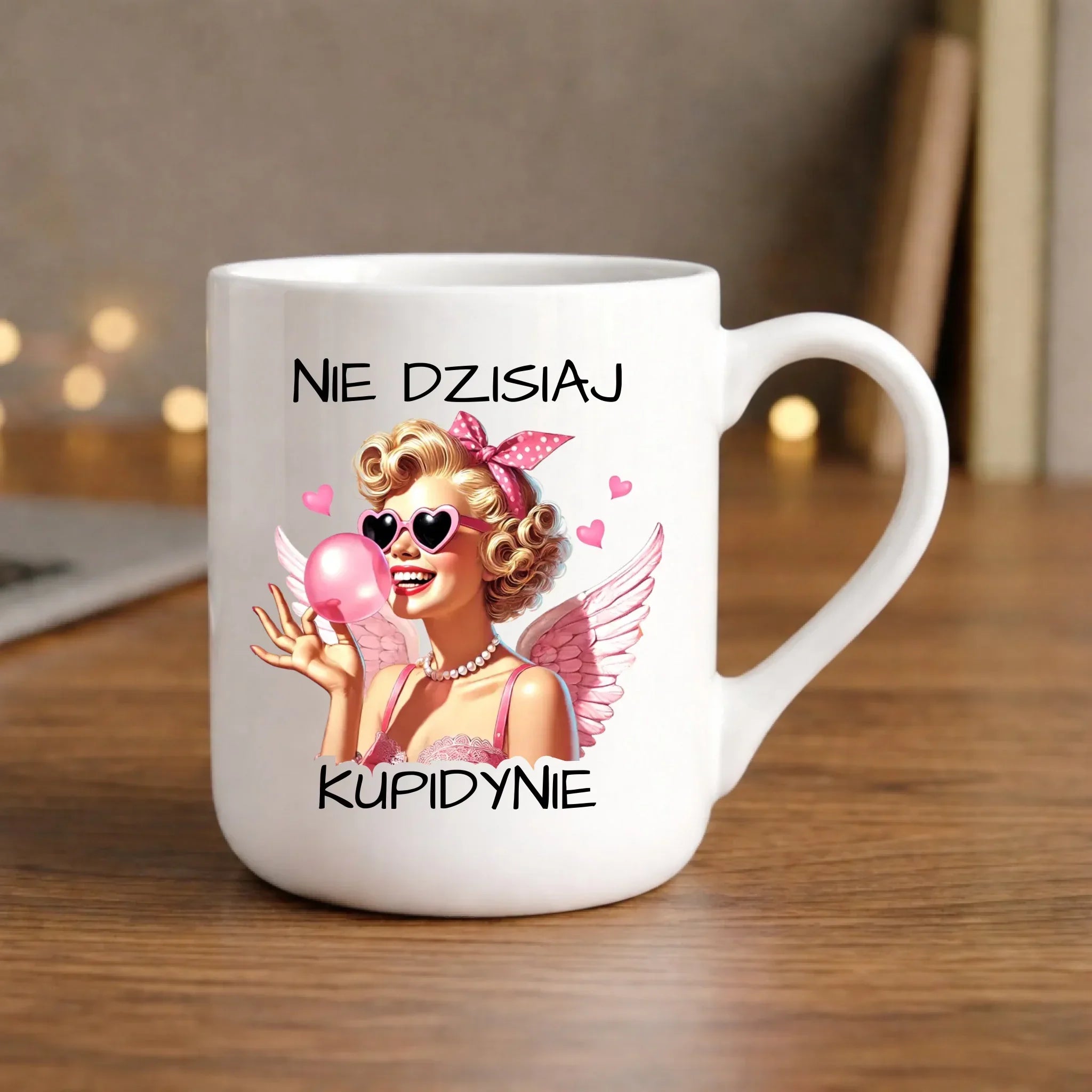 Kubek elegant na Walentynki dla singielki - Nie dzisiaj W18 - StoryCups.pl