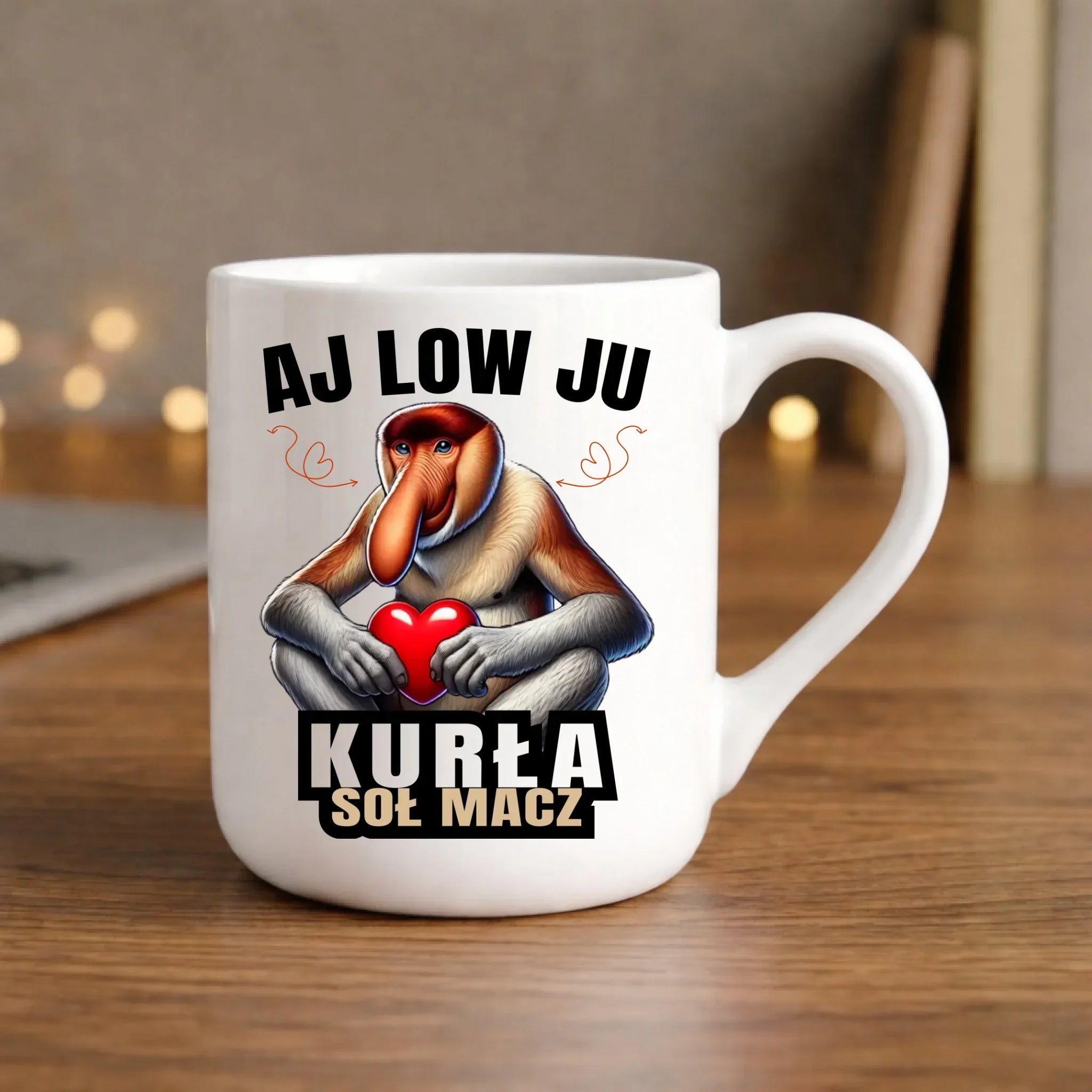 Kubek elegant dla par - Janusz nosacz - Aj low ju kurła W26 - StoryCups.pl