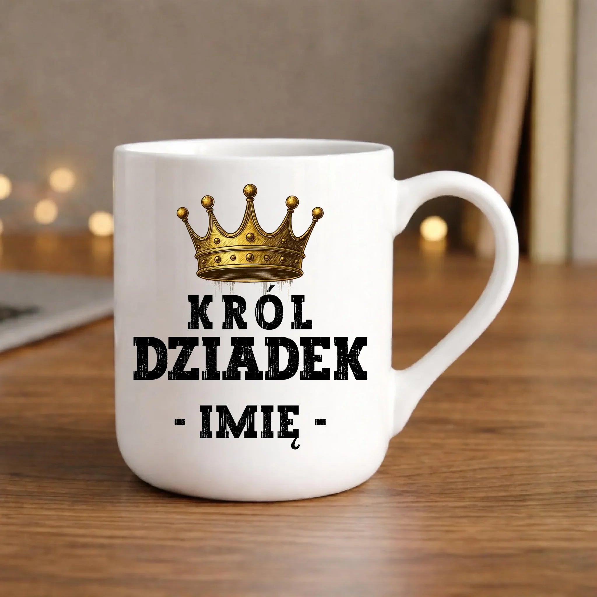 Kubek elegant dla dziadka - Król Dziadek - personalizowany D17 - StoryCups.pl