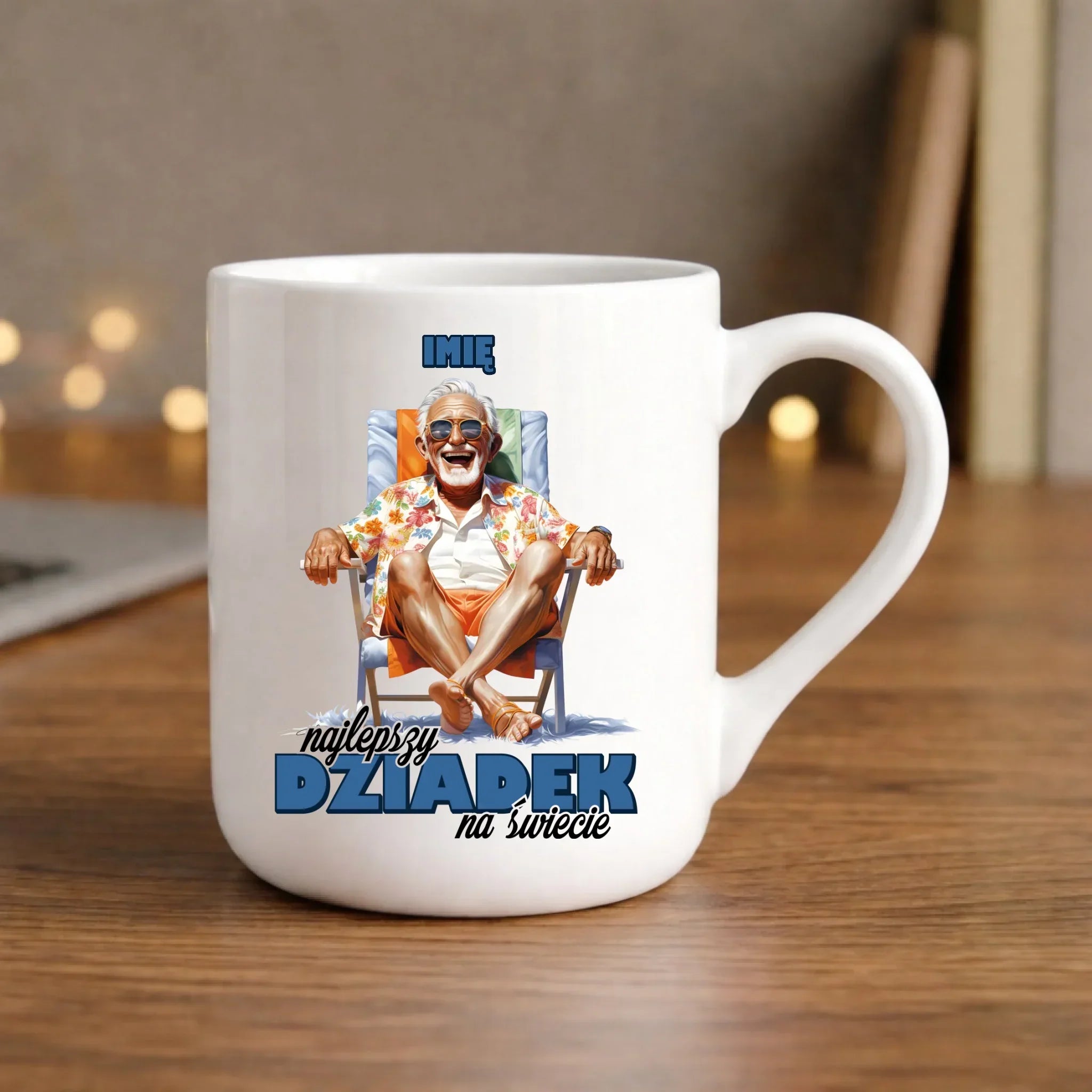 Kubek elegant dla dziadka - Najlepszy Dziadek na świecie - personalizowany D14 - StoryCups.pl
