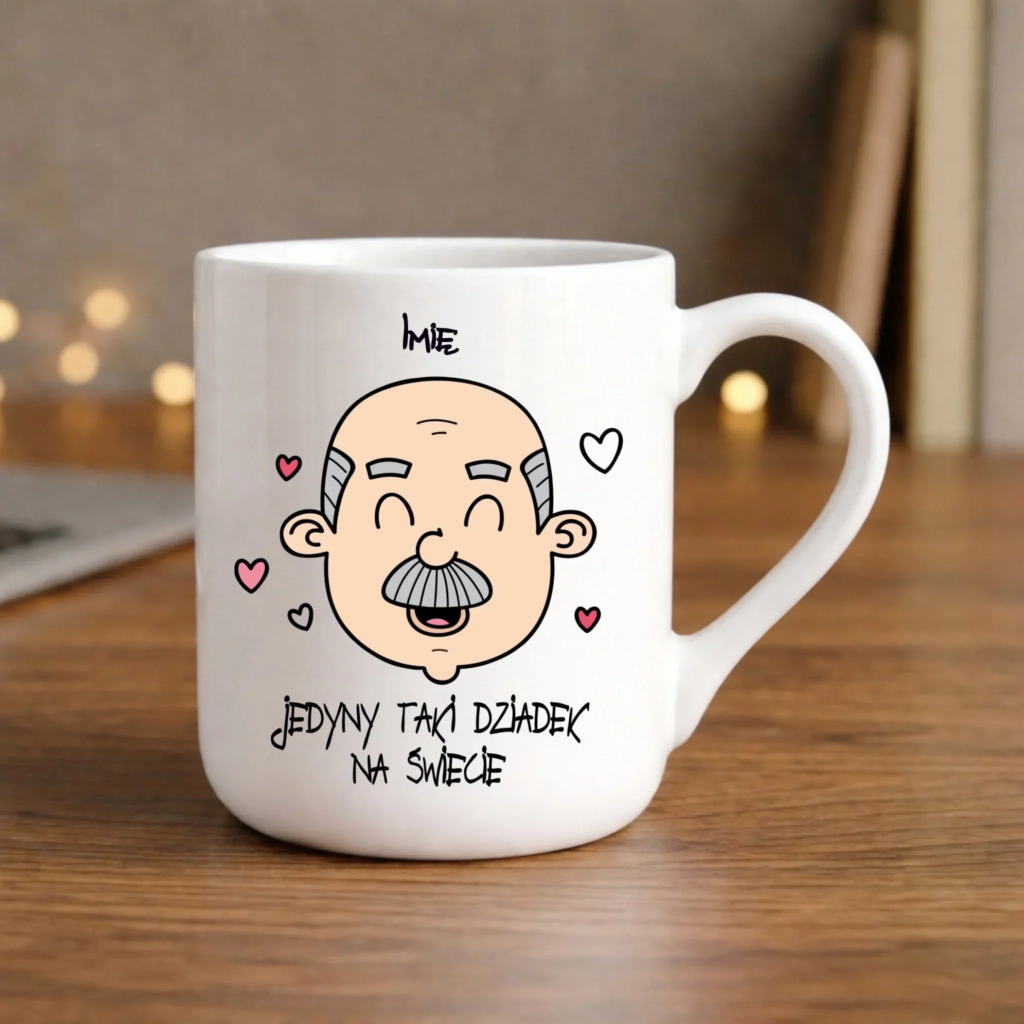 Kubek elegant dla dziadka - Jedyny taki dziadek na świecie - personalizowany D15 - StoryCups.pl