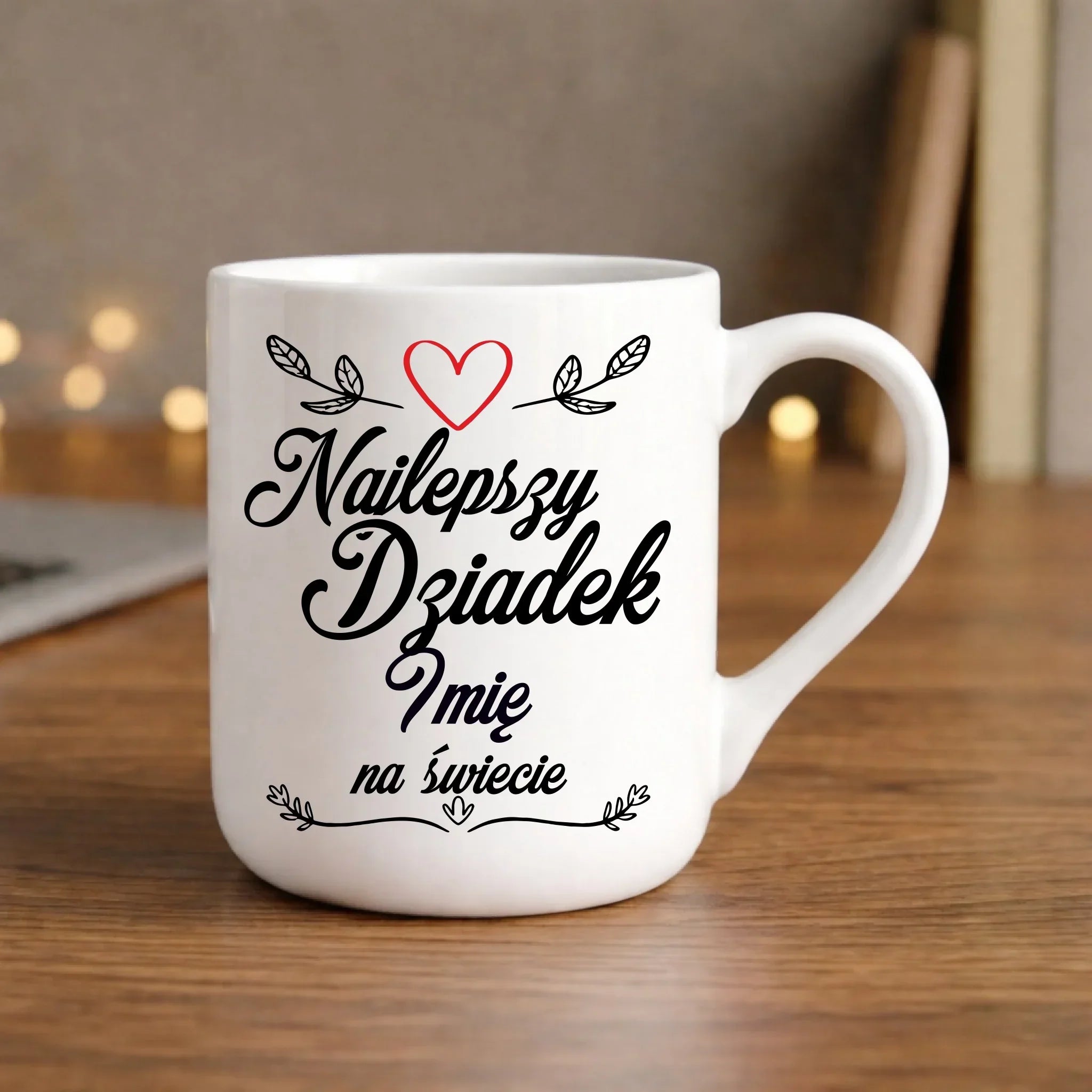 Kubek elegant dla dziadka - Najlepszy dziadek na Świecie - personalizowany D12 - StoryCups.pl