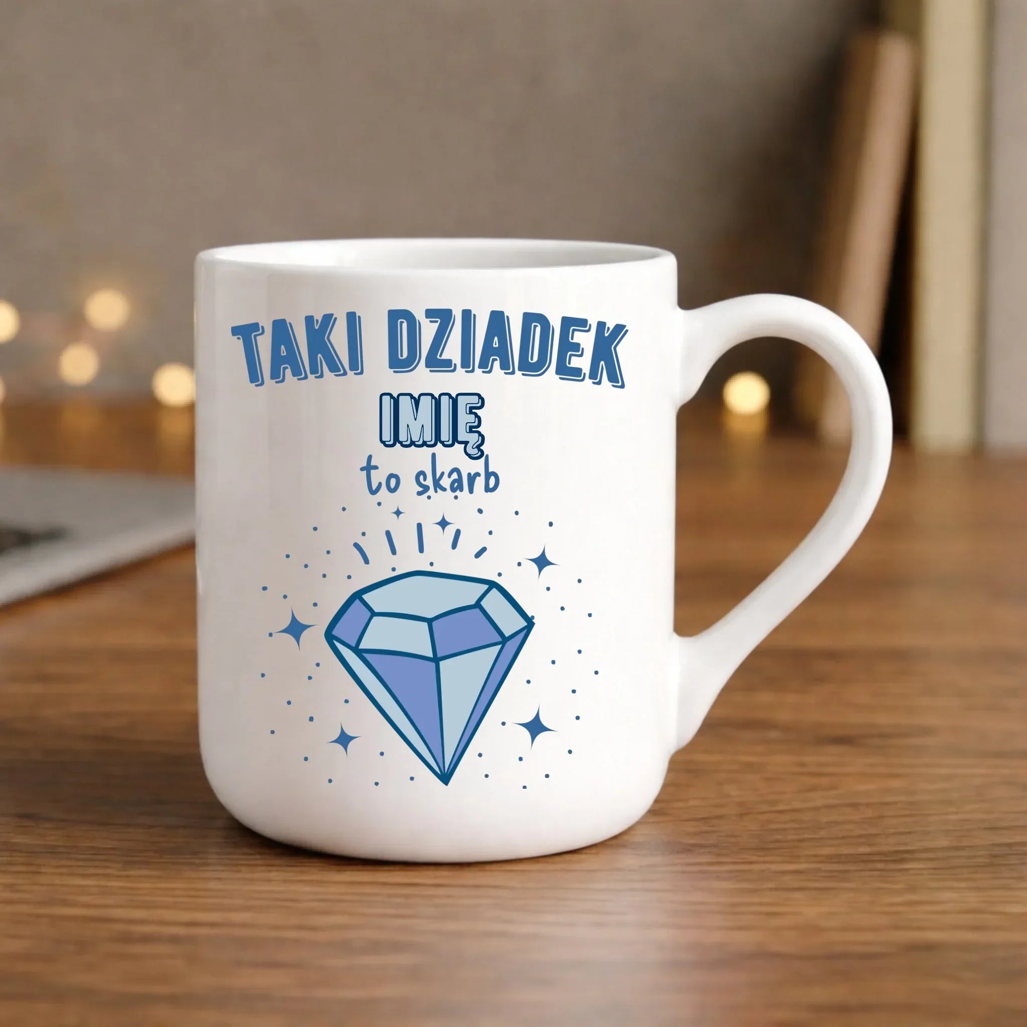 Kubek elegant dla dziadka - Taki Dziadek to skarb - personalizowany D06 - StoryCups.pl