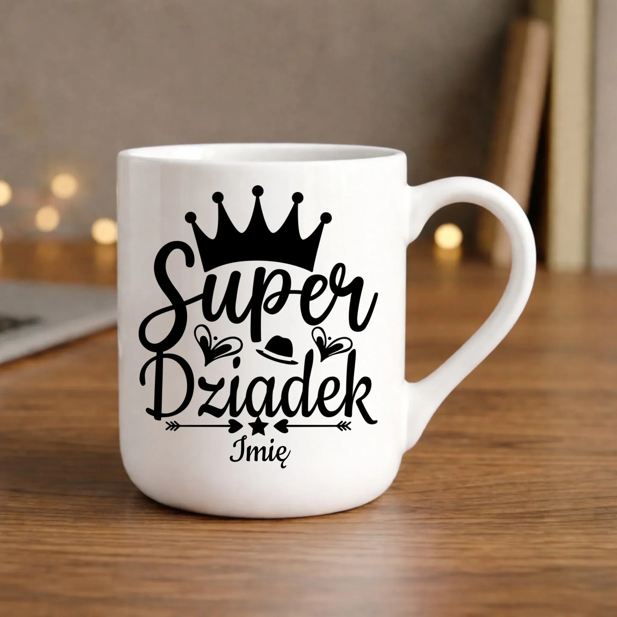 Kubek elegant dla dziadka - Super Dziadek - personalizowany D03 - StoryCups.pl