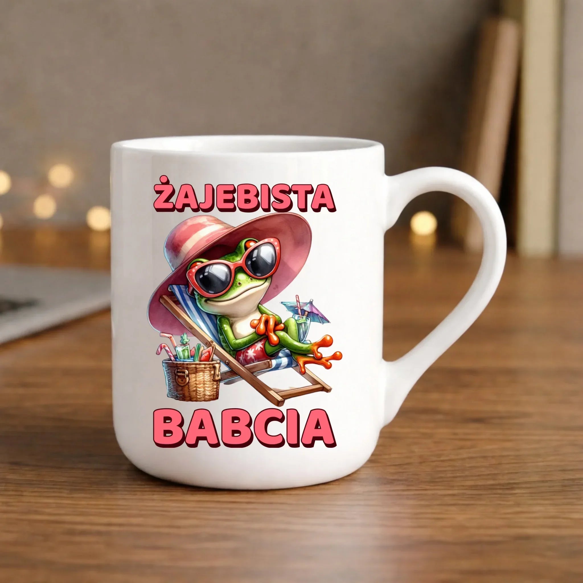 Kubek elegant dla babci - Żajebista Babcia Żaba B27 - StoryCups.pl