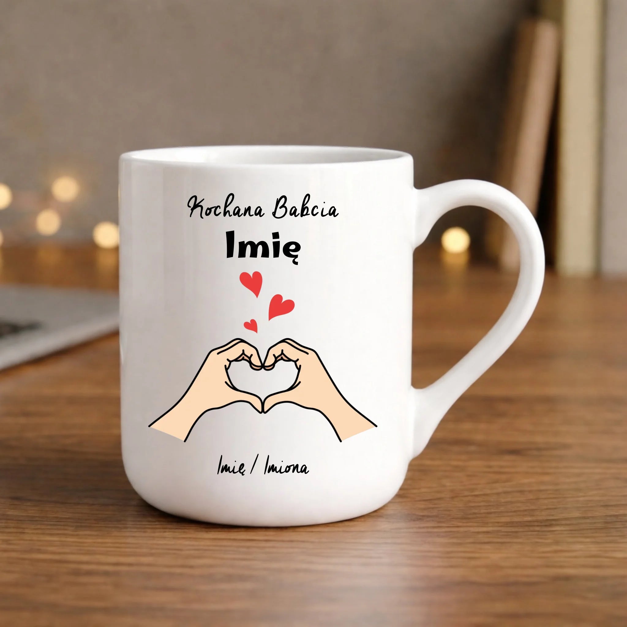 Kubek elegant dla babci - Kochana Babcia podpis - personalizowany B13