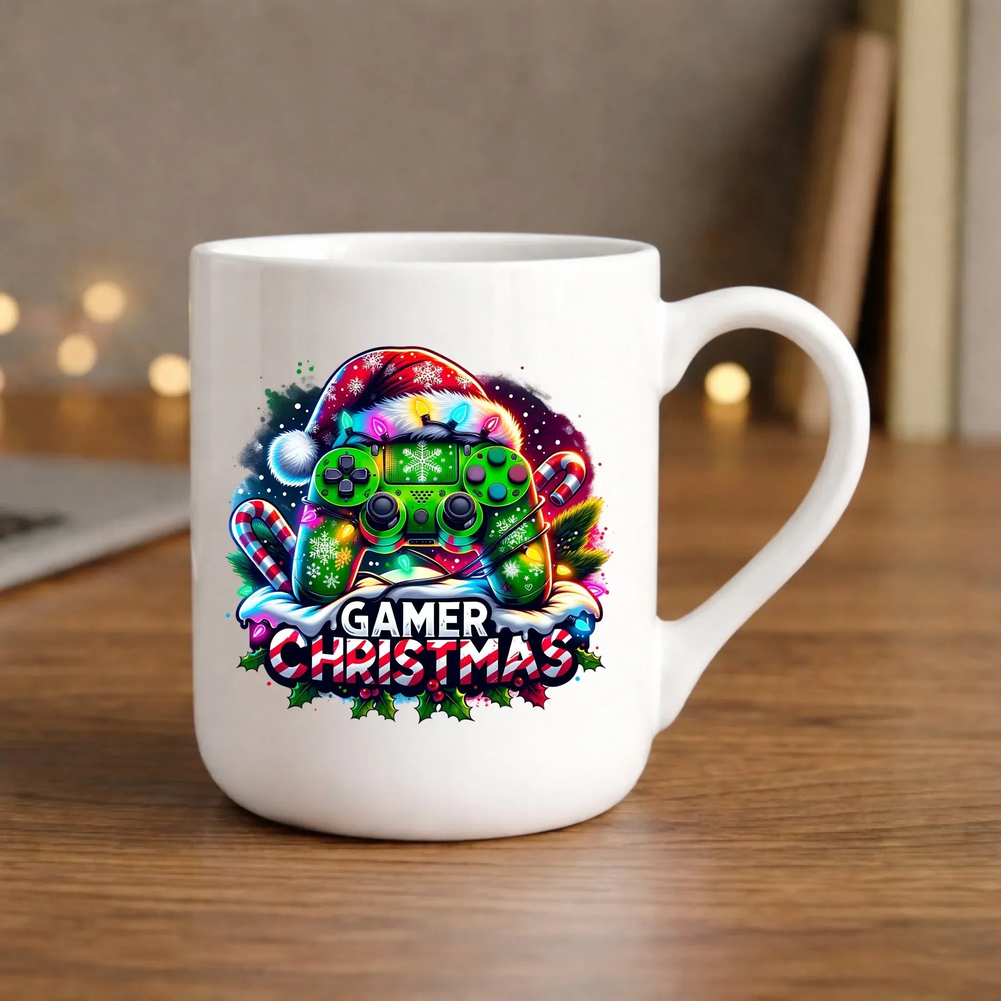 Kubek elegant świąteczny - prezent dla gracza - Christmas gamer BN22 - StoryCups.pl