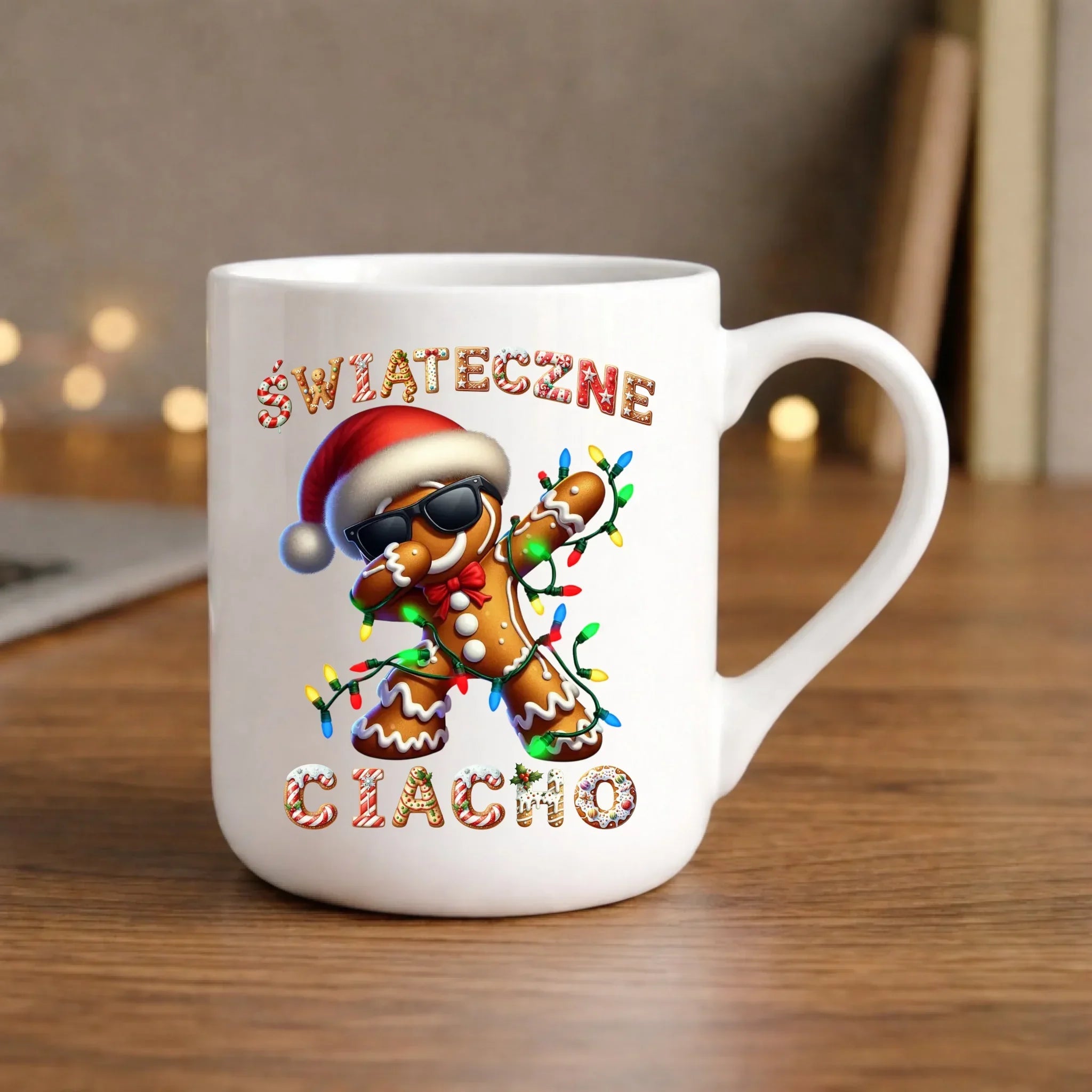 Kubek elegant świąteczny - Świąteczne Ciacho BN25 - StoryCups.pl