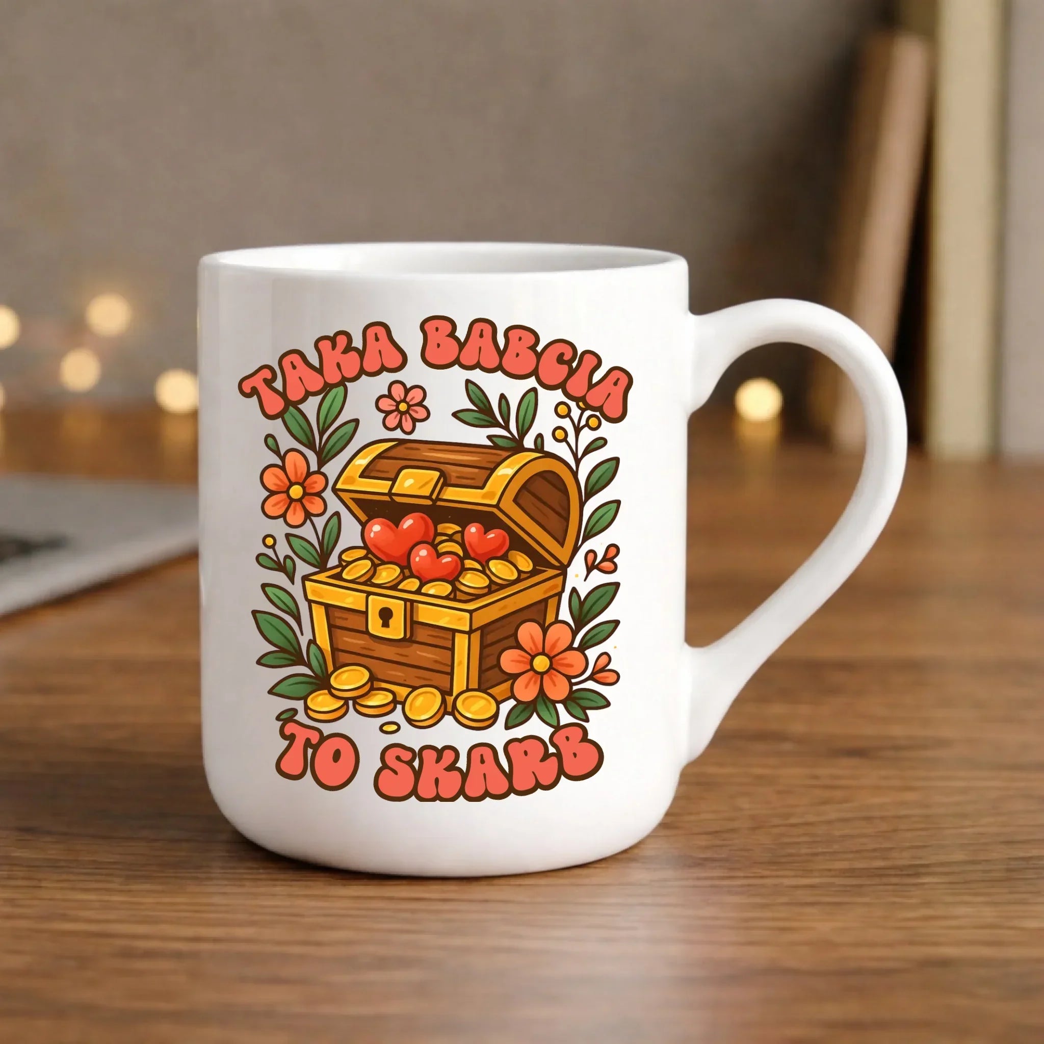 Kubek elegant dla babci - Taka Babcia to skarb B19 - StoryCups.pl
