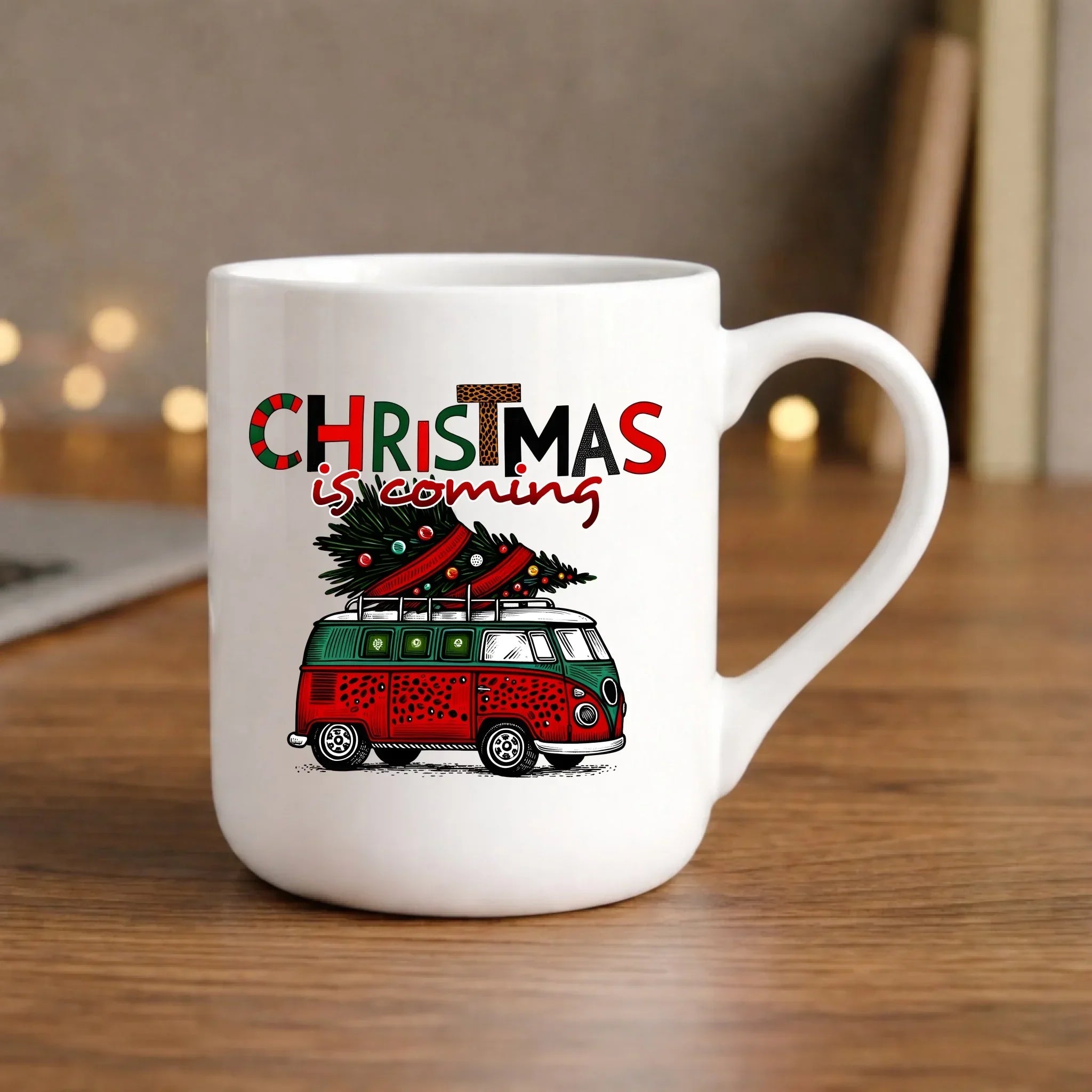 Kubek elegant świąteczny - Kamper Christmas is coming BN42 - StoryCups.pl