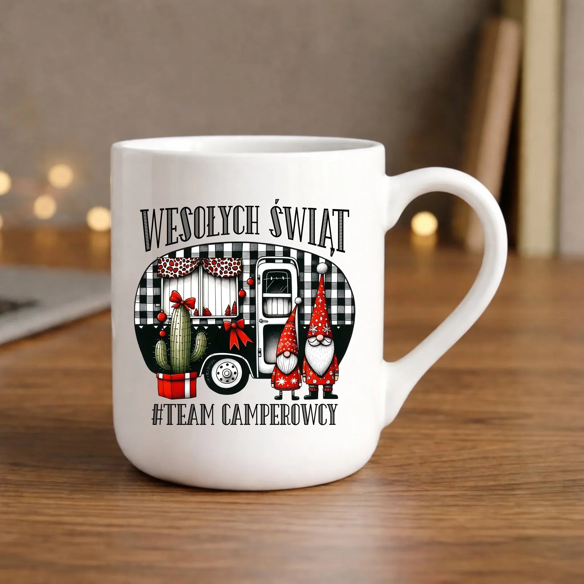 Kubek elegant świąteczny - Wesołych Świąt Team Camperowcy BN44 - StoryCups.pl