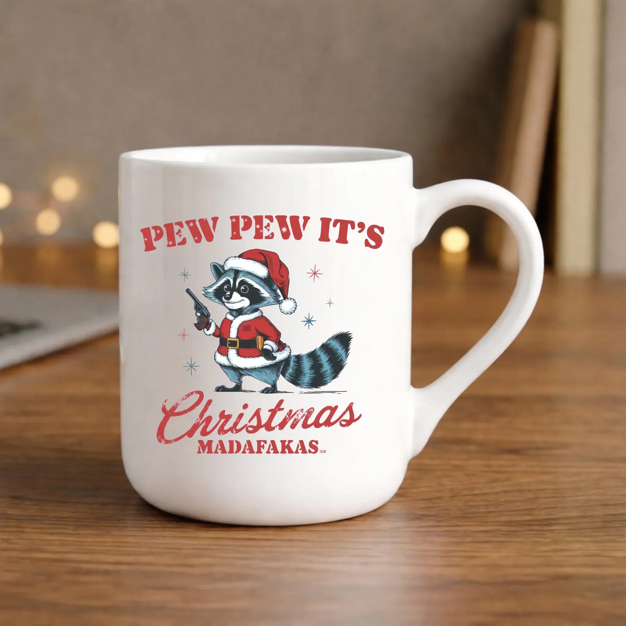 Kubek elegant świąteczny - Pew pew it's Christmas BN60 - StoryCups.pl