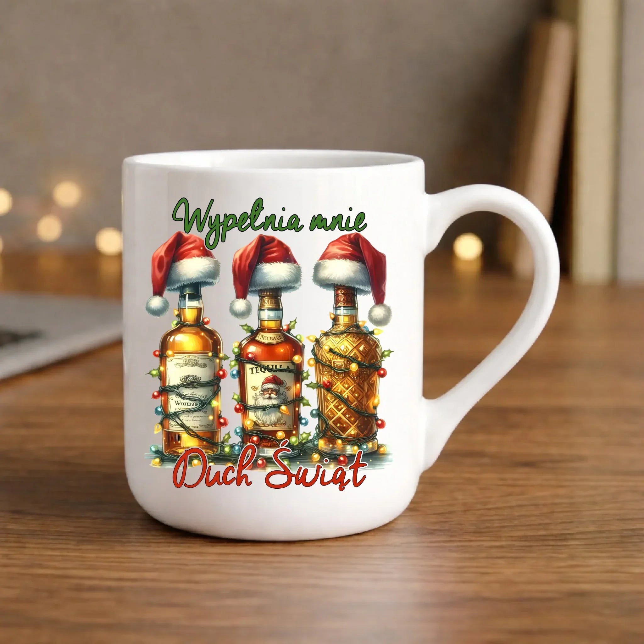 Kubek elegant świąteczny - Wypełnia mnie Duch Świąt BN69 - StoryCups.pl