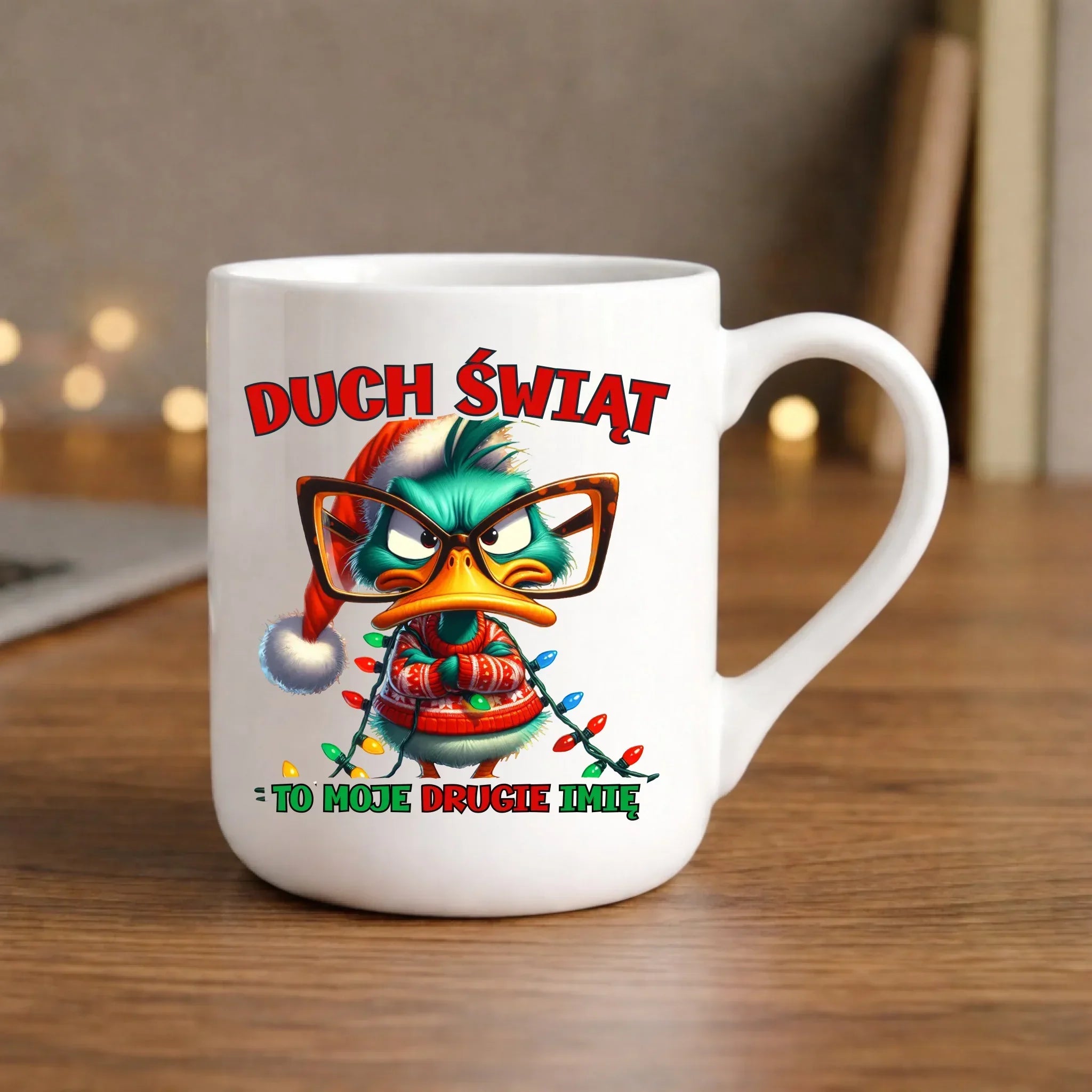 Kubek elegant świąteczny - Duch Świąt to moje drugie imię BN76 - StoryCups.pl