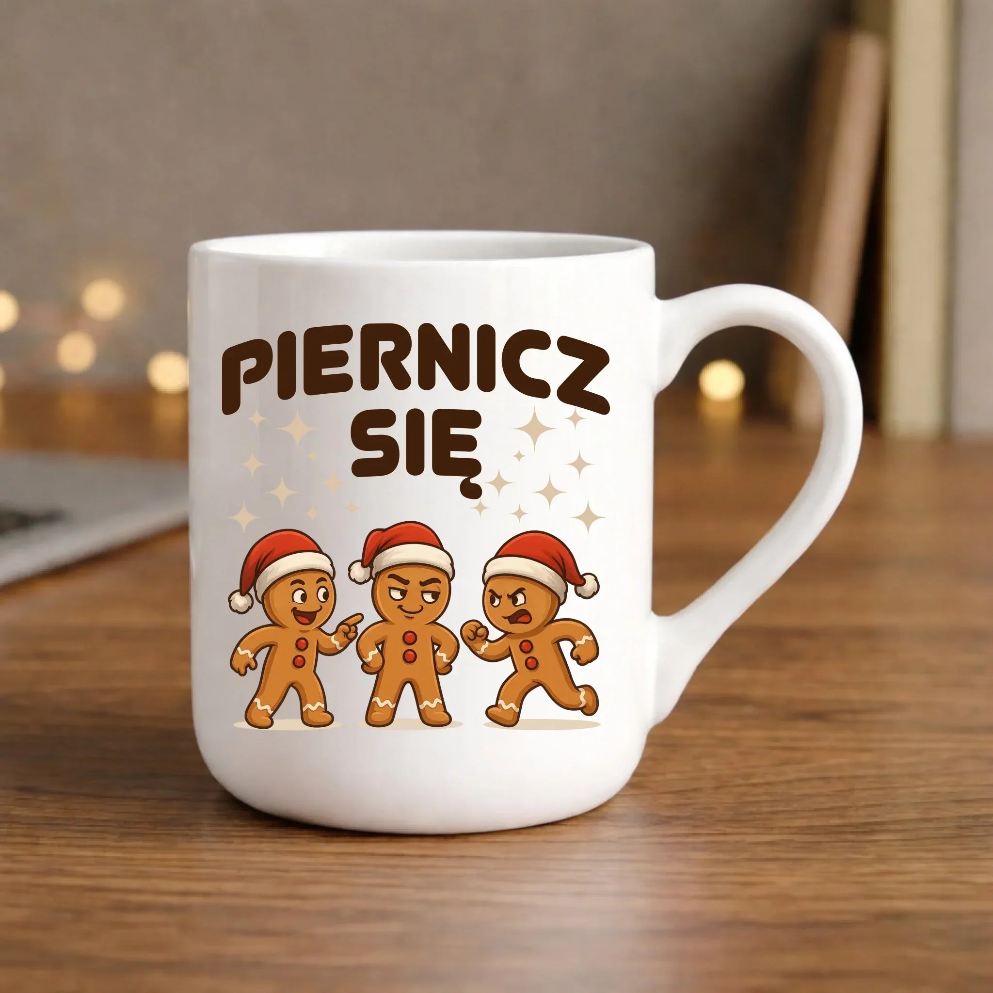 Kubek elegant świąteczny - Piernicz się BN149 - StoryCups.pl