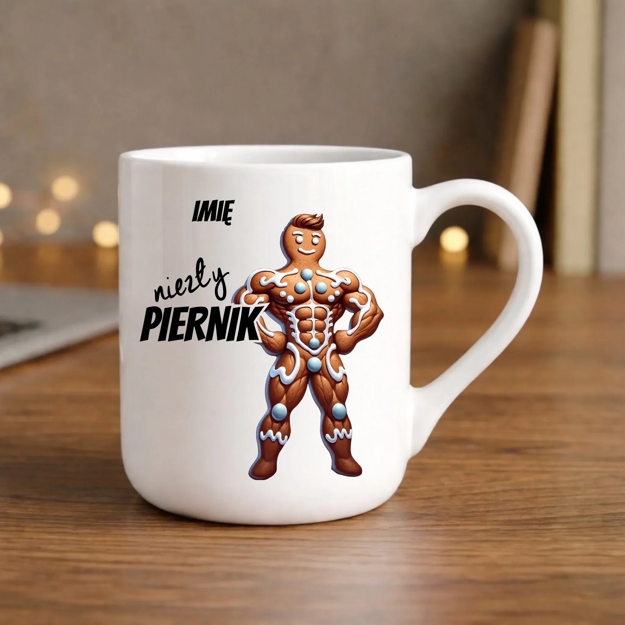 Kubek elegant świąteczny - Niezły piernik - personalizowany BN24 - StoryCups.pl