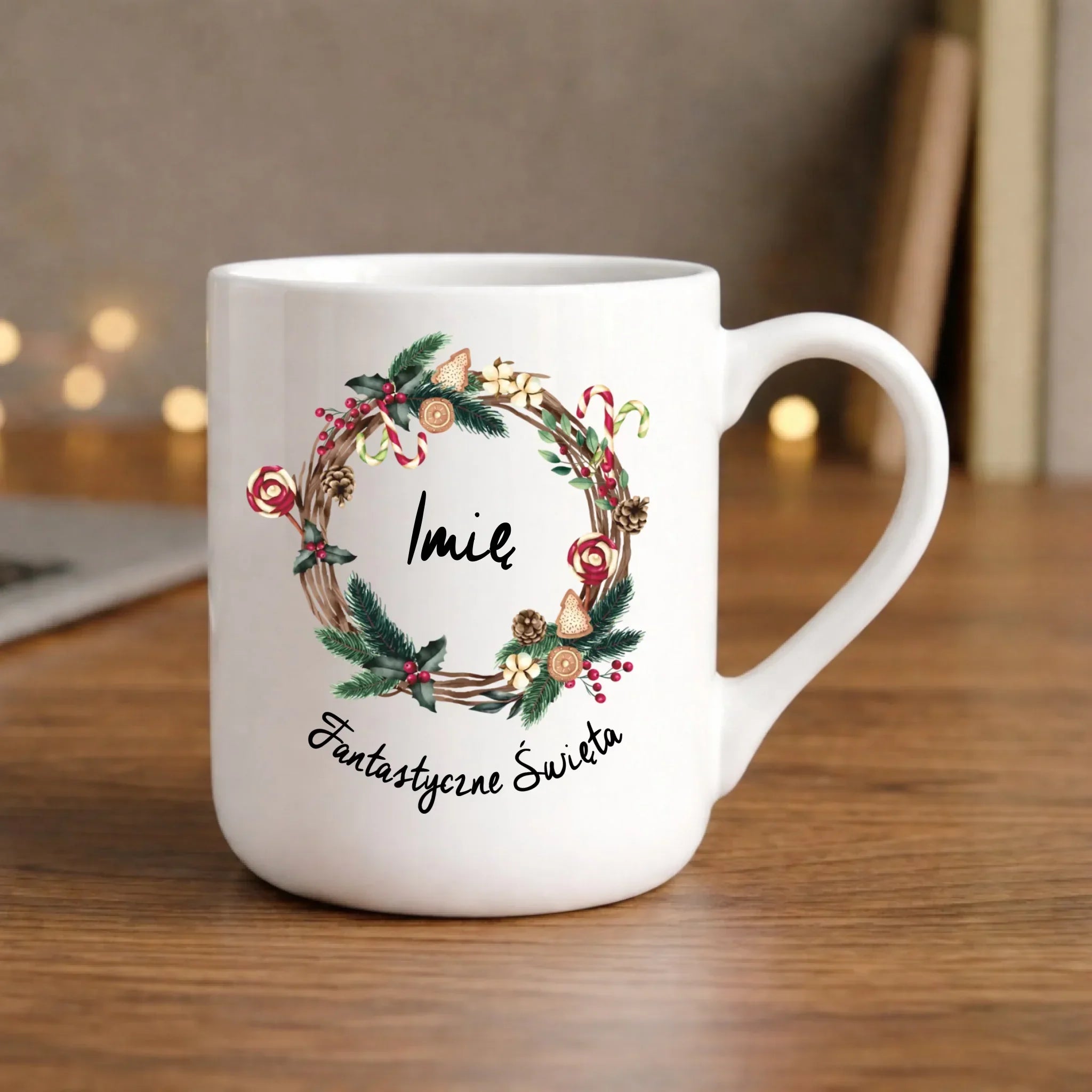 Kubek elegant świąteczny - Fantastyczne Święta - personalizowany BN14 - StoryCups.pl