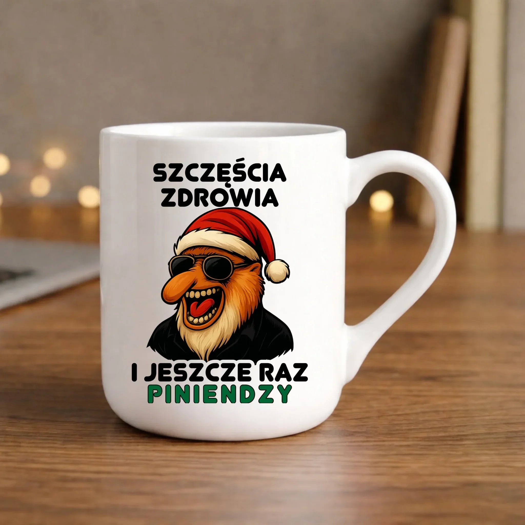 Kubek elegant świąteczny - Janusz Nosacz - I jeszcze raz piniendzy BN111 - StoryCups.pl